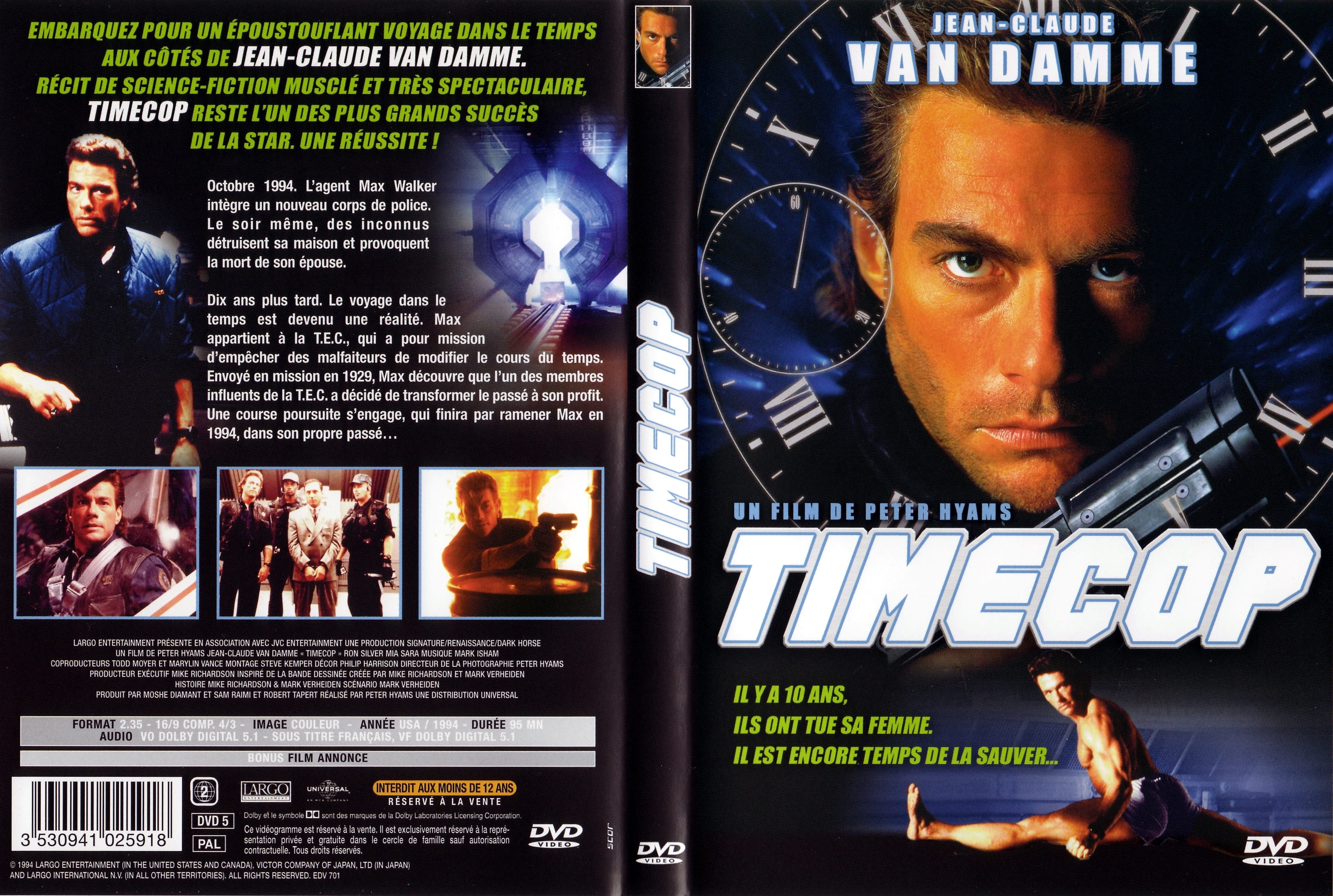 Jaquette DVD Timecop v3