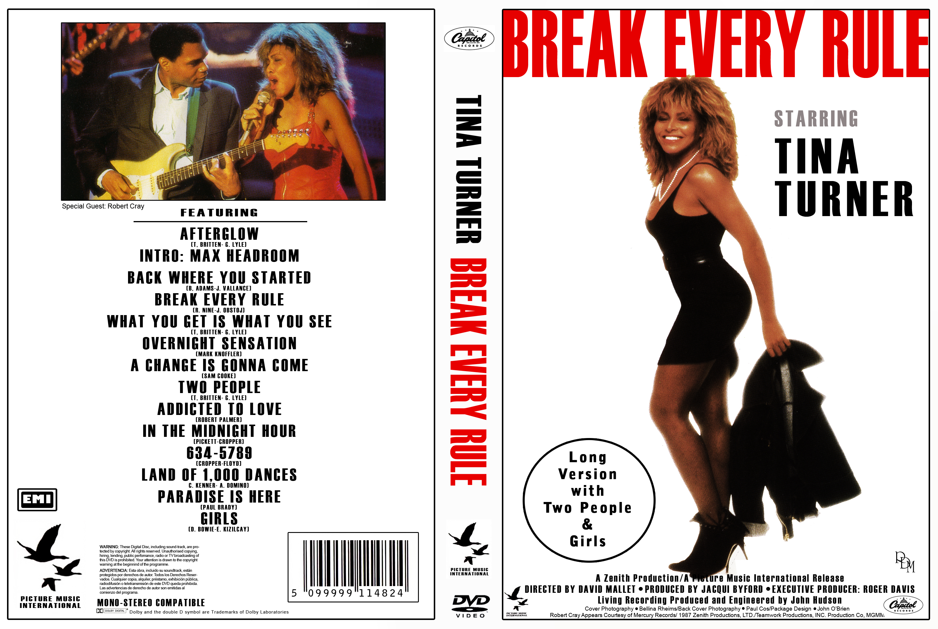 Jaquette DVD Tina Turner - Break Every Rule