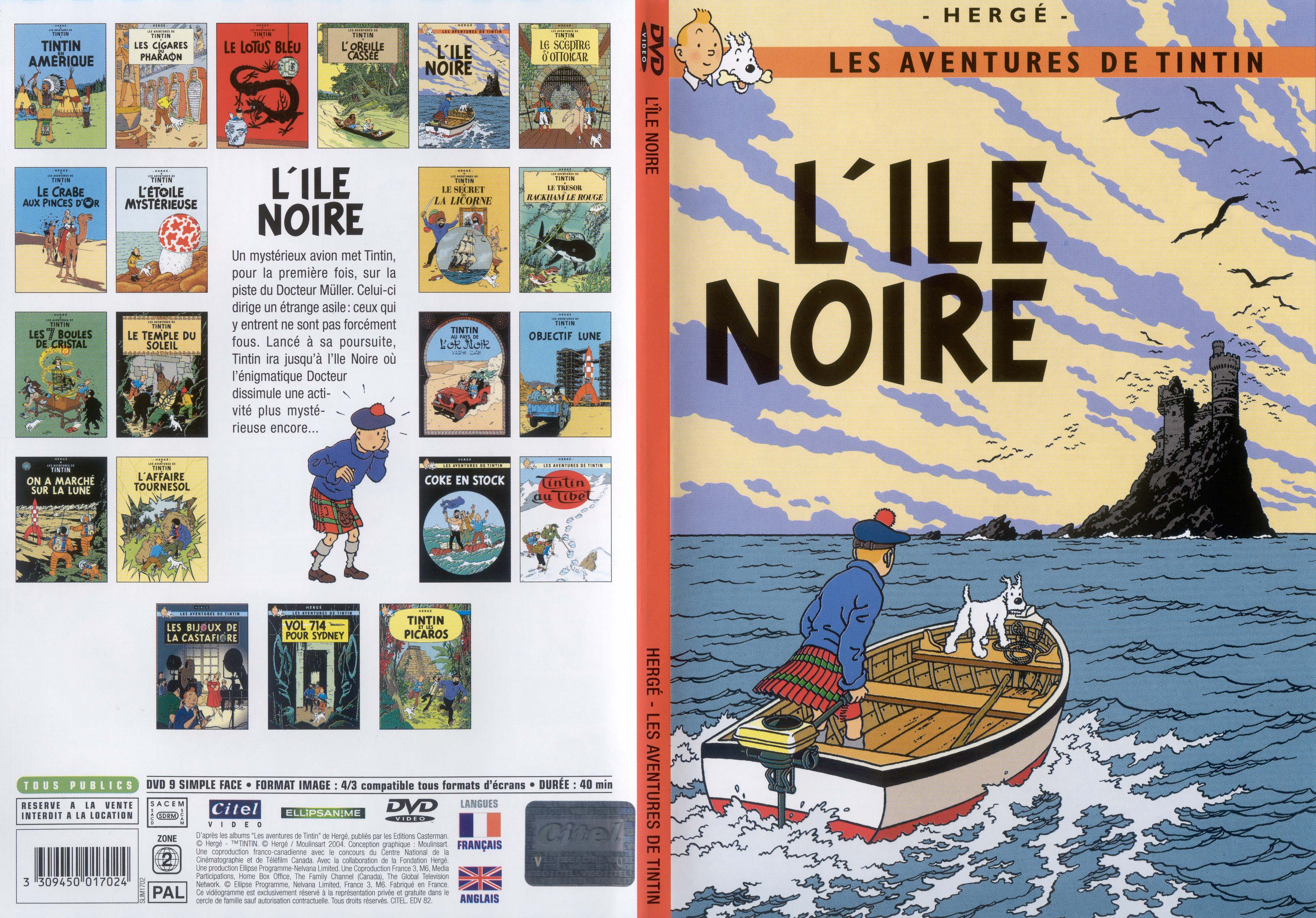 Jaquette DVD Tintin - L