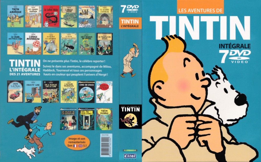 Jaquette DVD Tintin - La srie anime