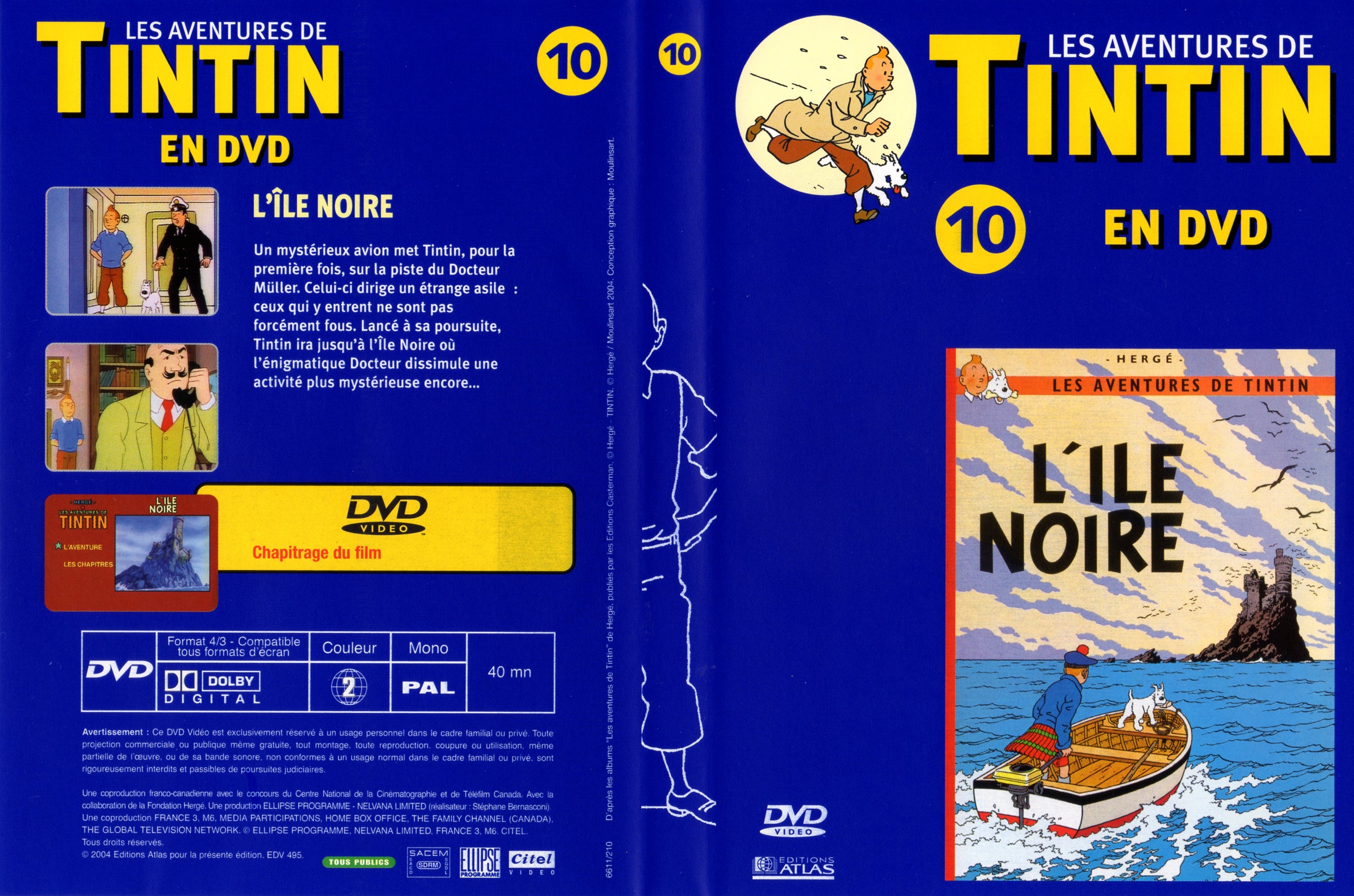 Jaquette DVD Tintin - vol 10 - L