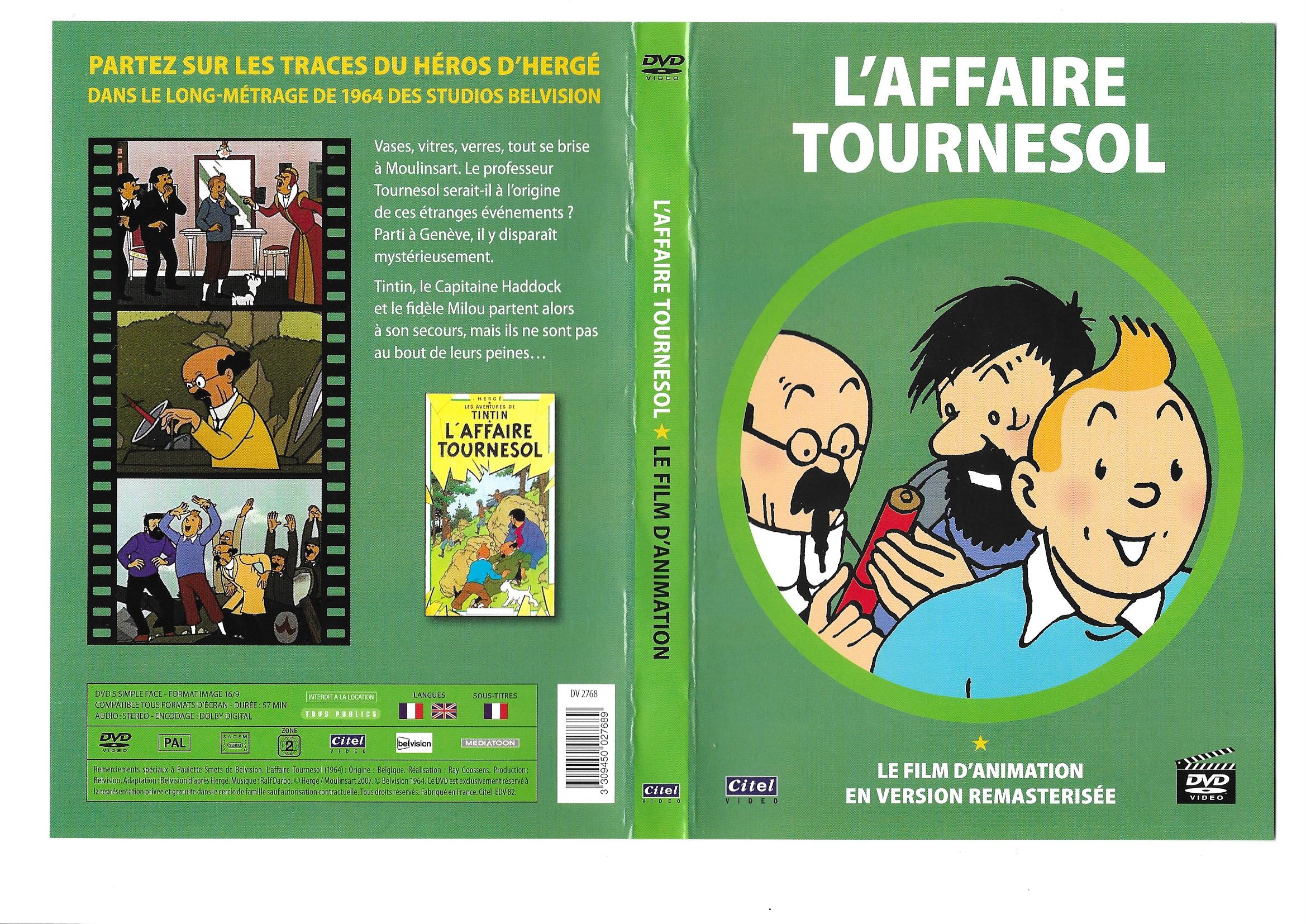 Jaquette DVD Tintin et L