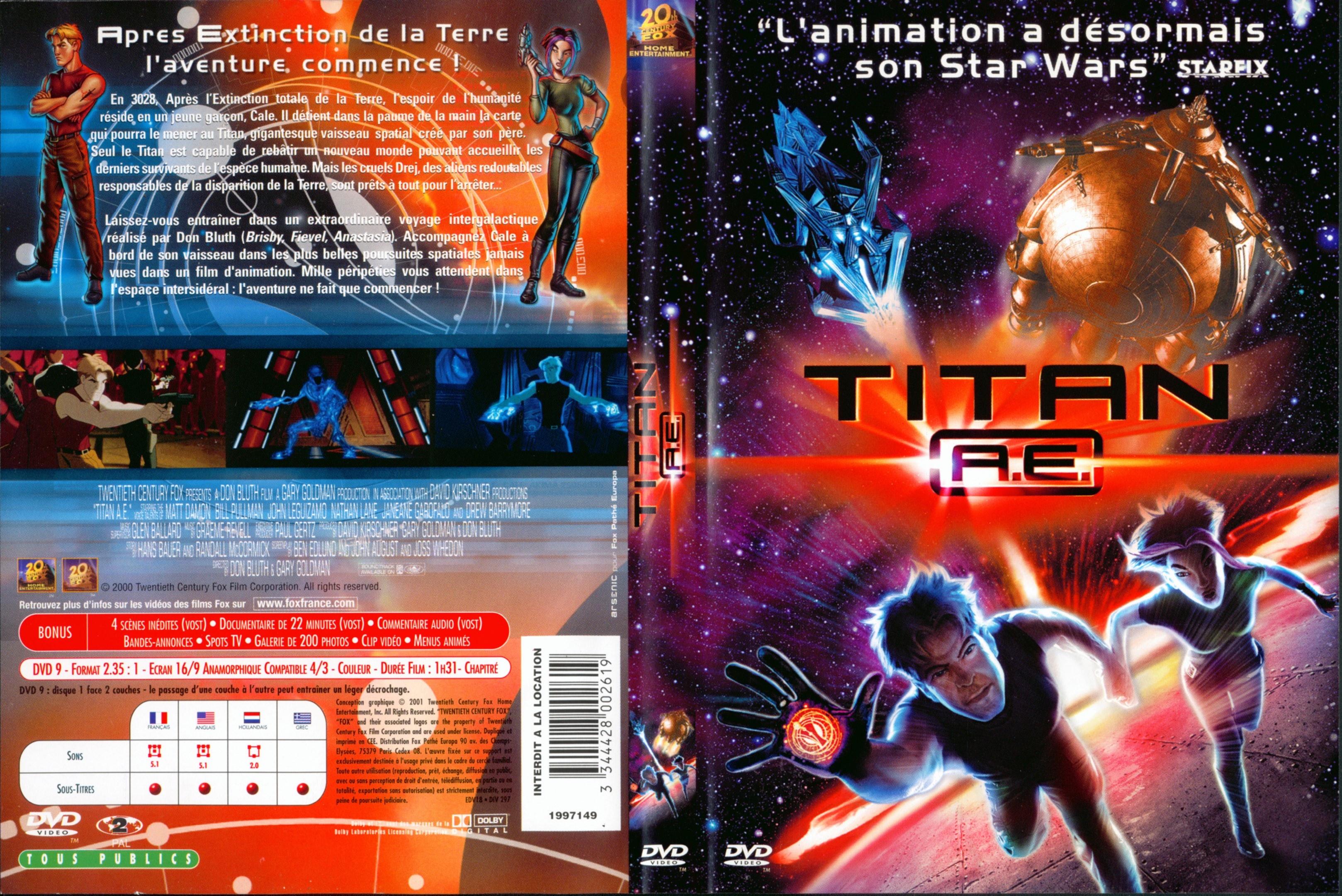 Jaquette DVD Titan AE