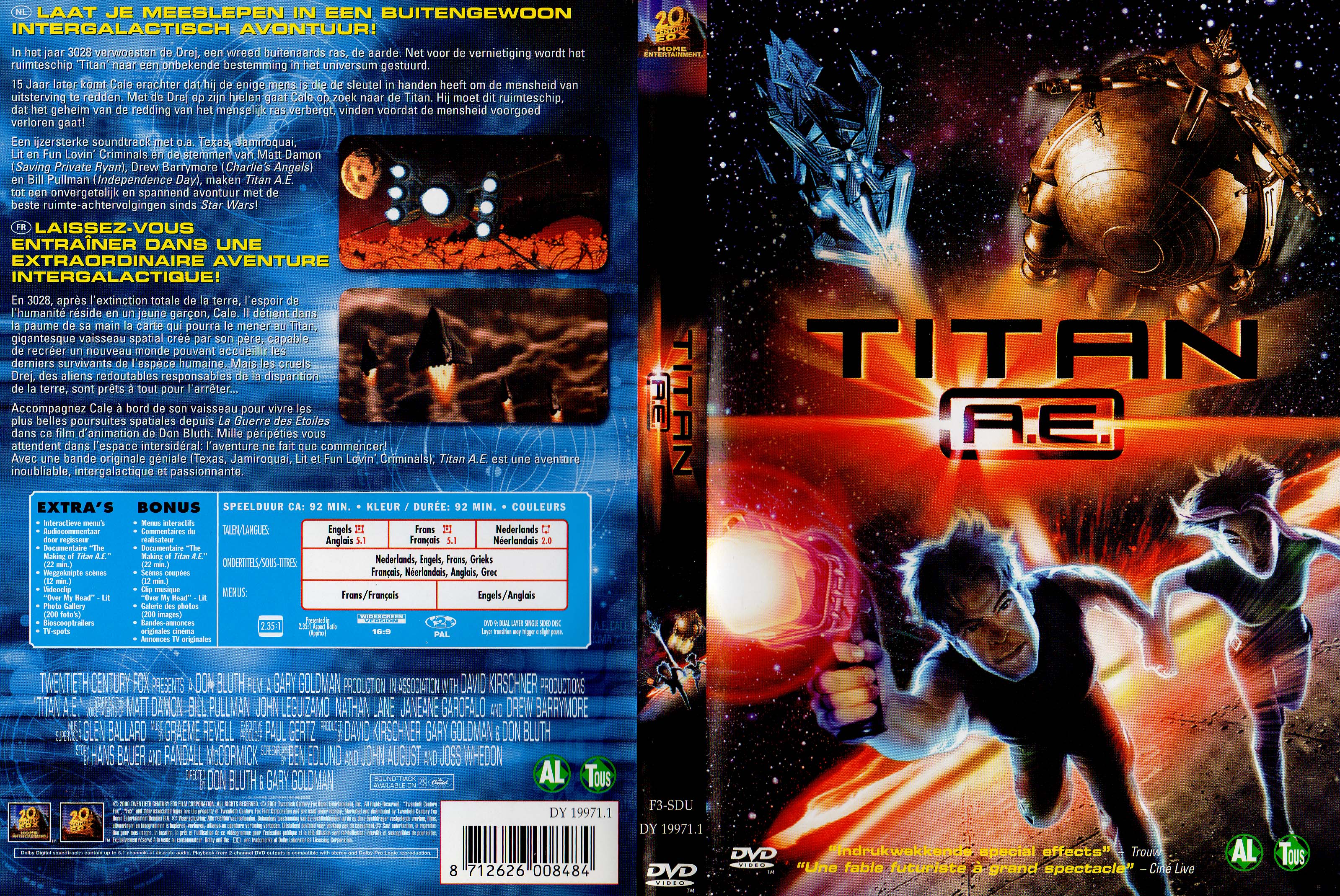 Jaquette DVD Titan AE v2
