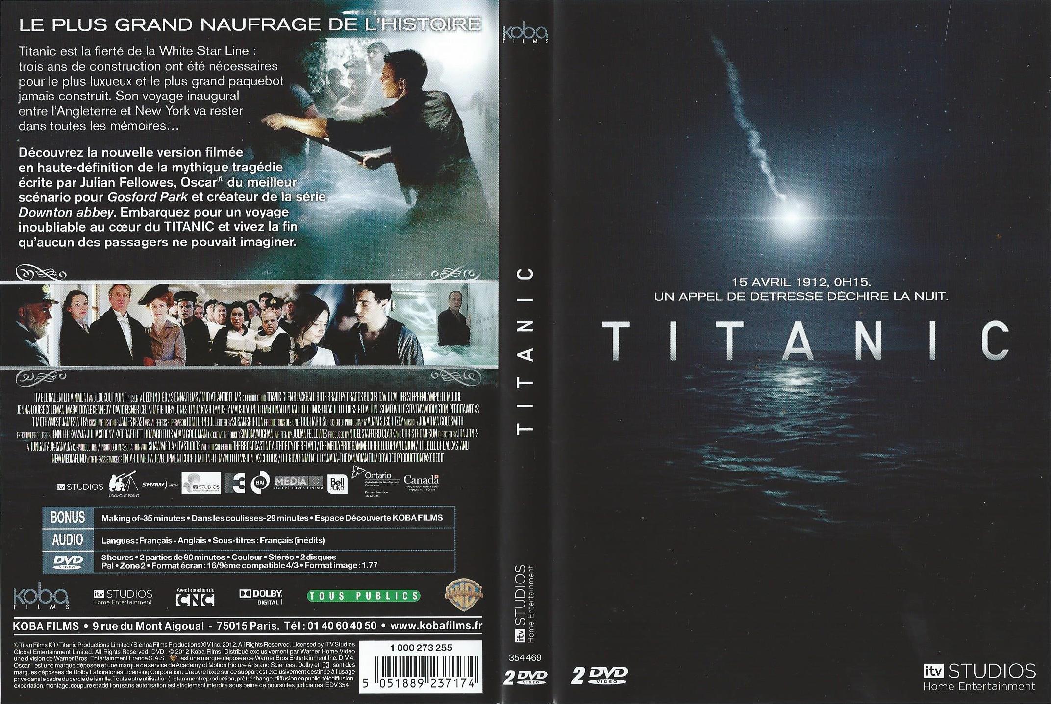 Jaquette DVD Titanic (2012)