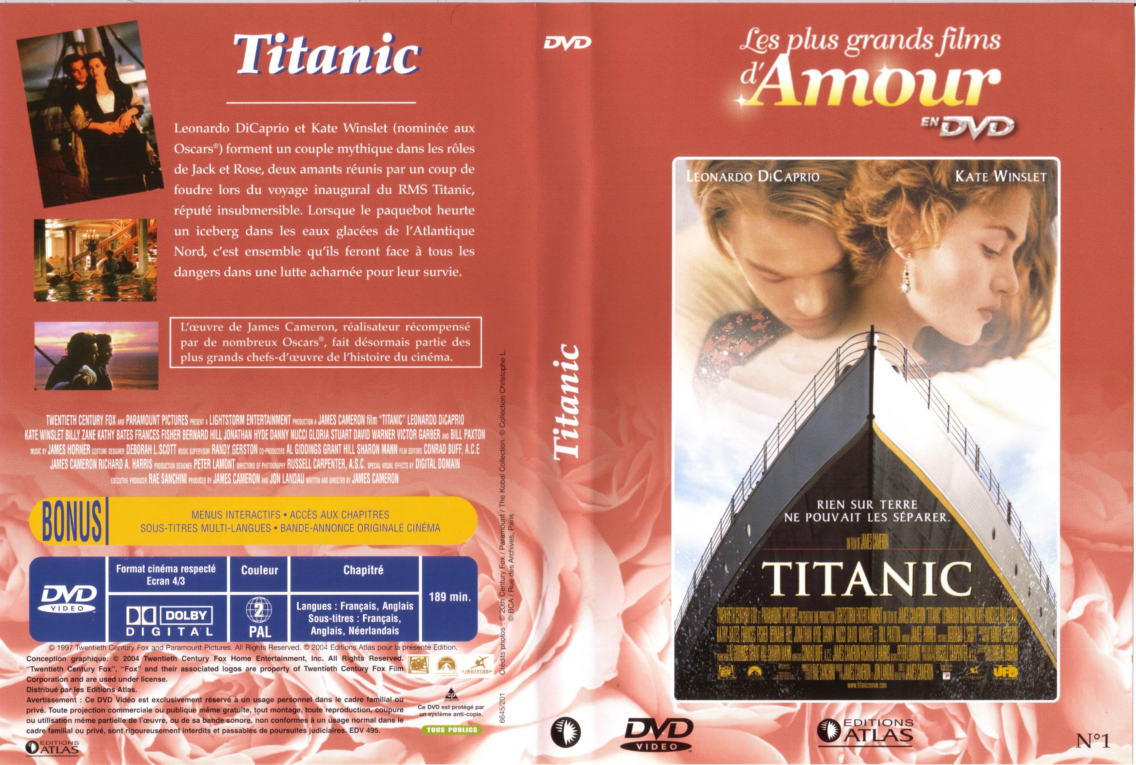 Jaquette DVD Titanic v2