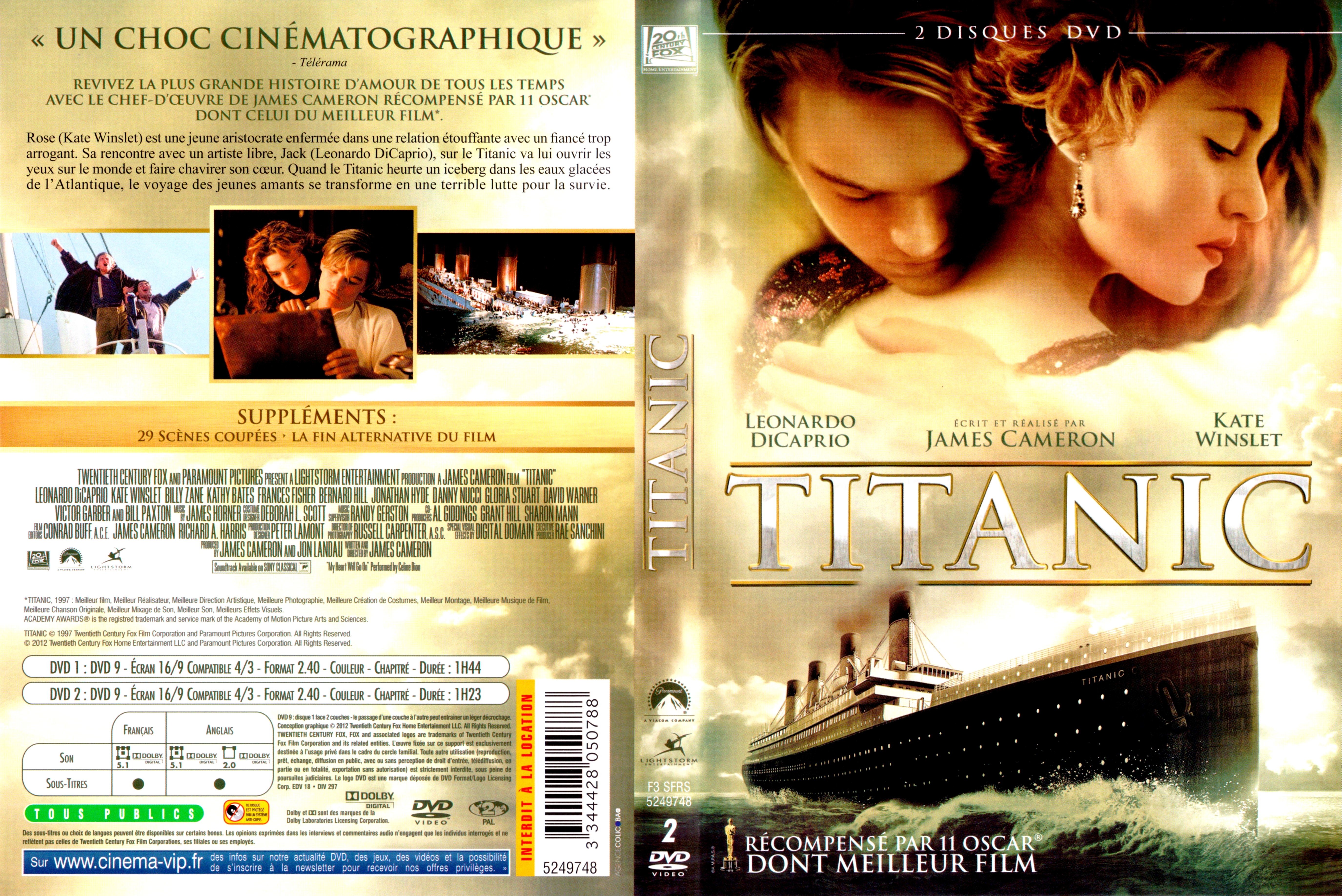 Jaquette DVD Titanic v4