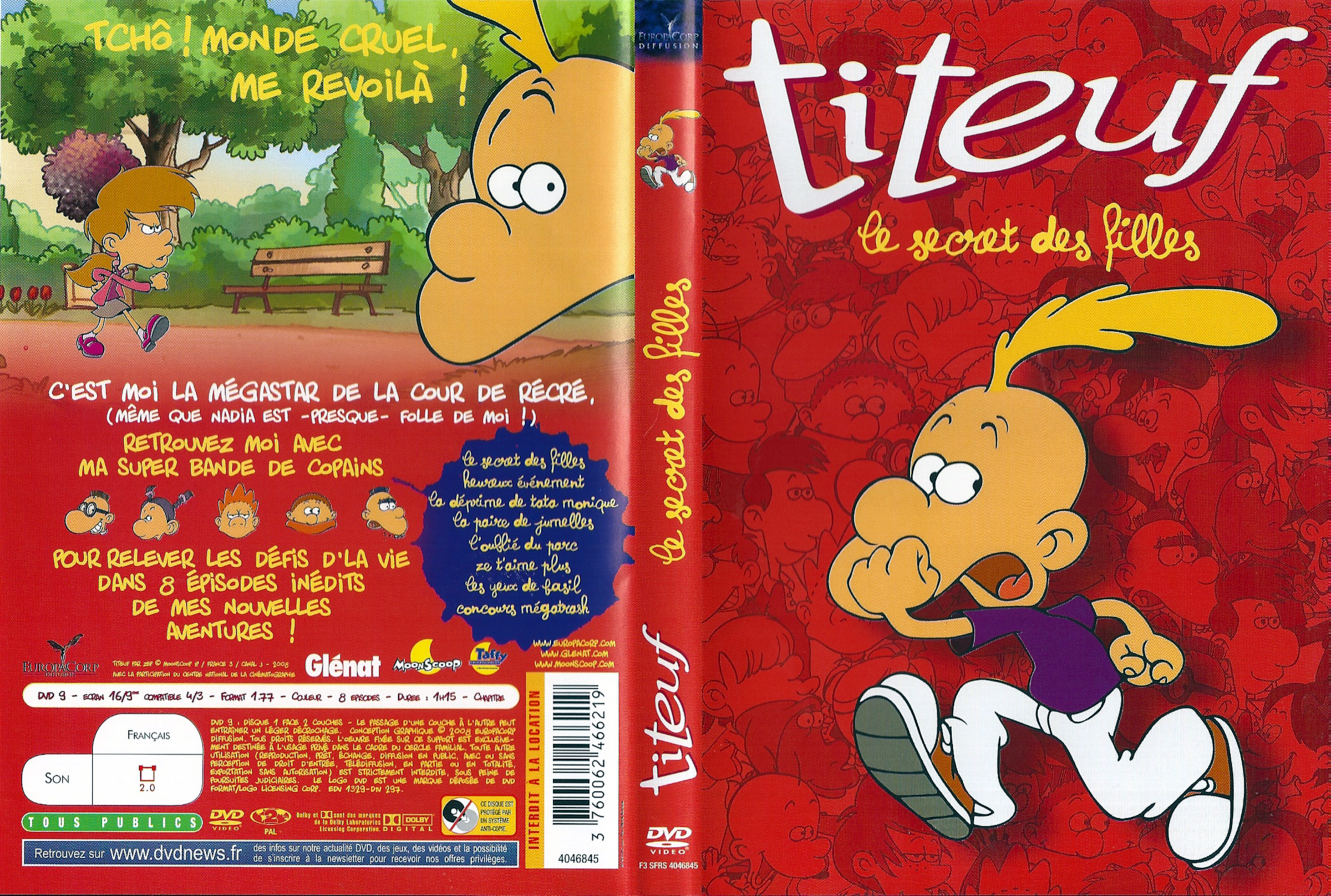 Jaquette DVD Titeuf - Le secret des filles