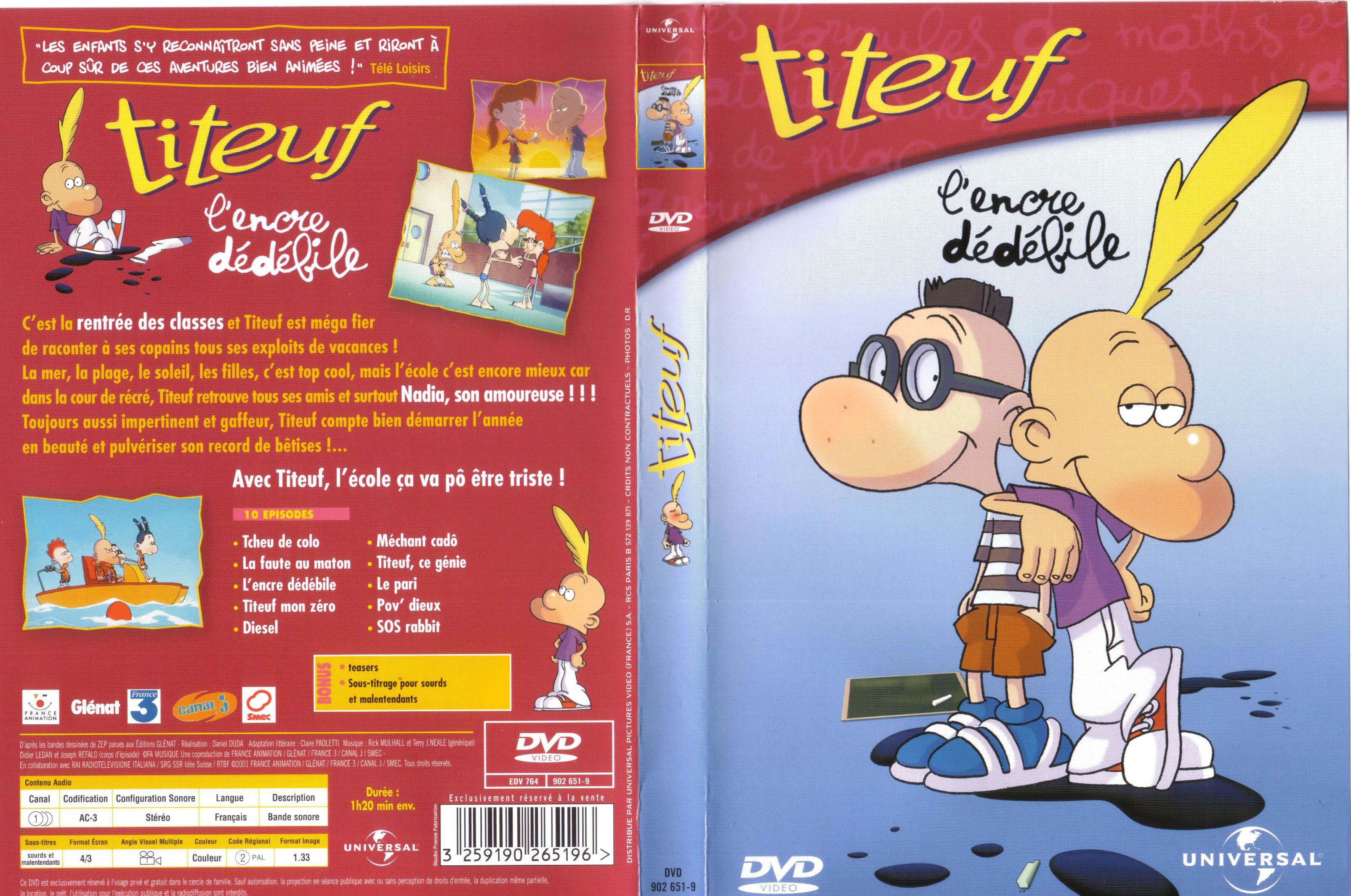 Jaquette DVD Titeuf l