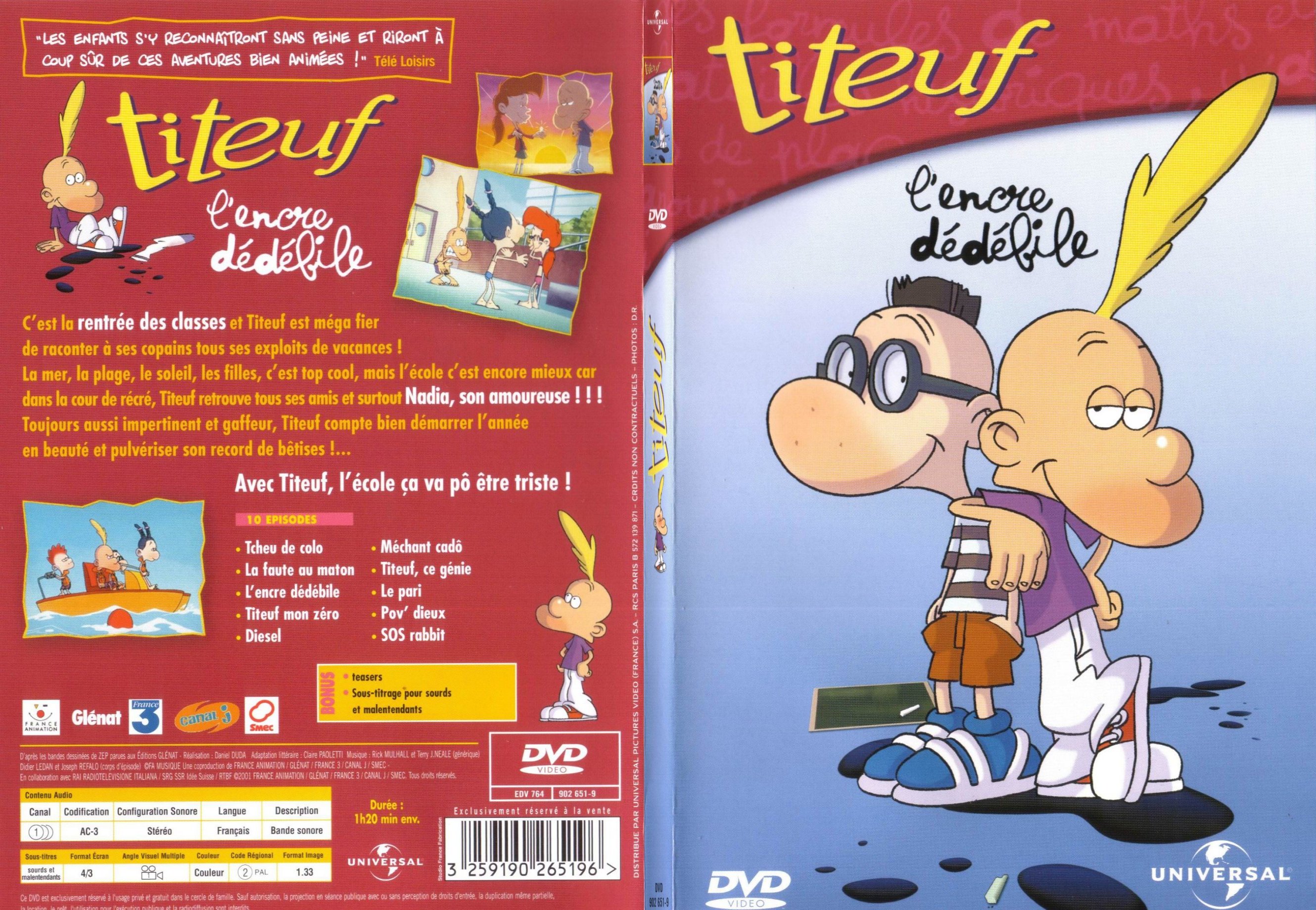 Jaquette DVD Titeuf l