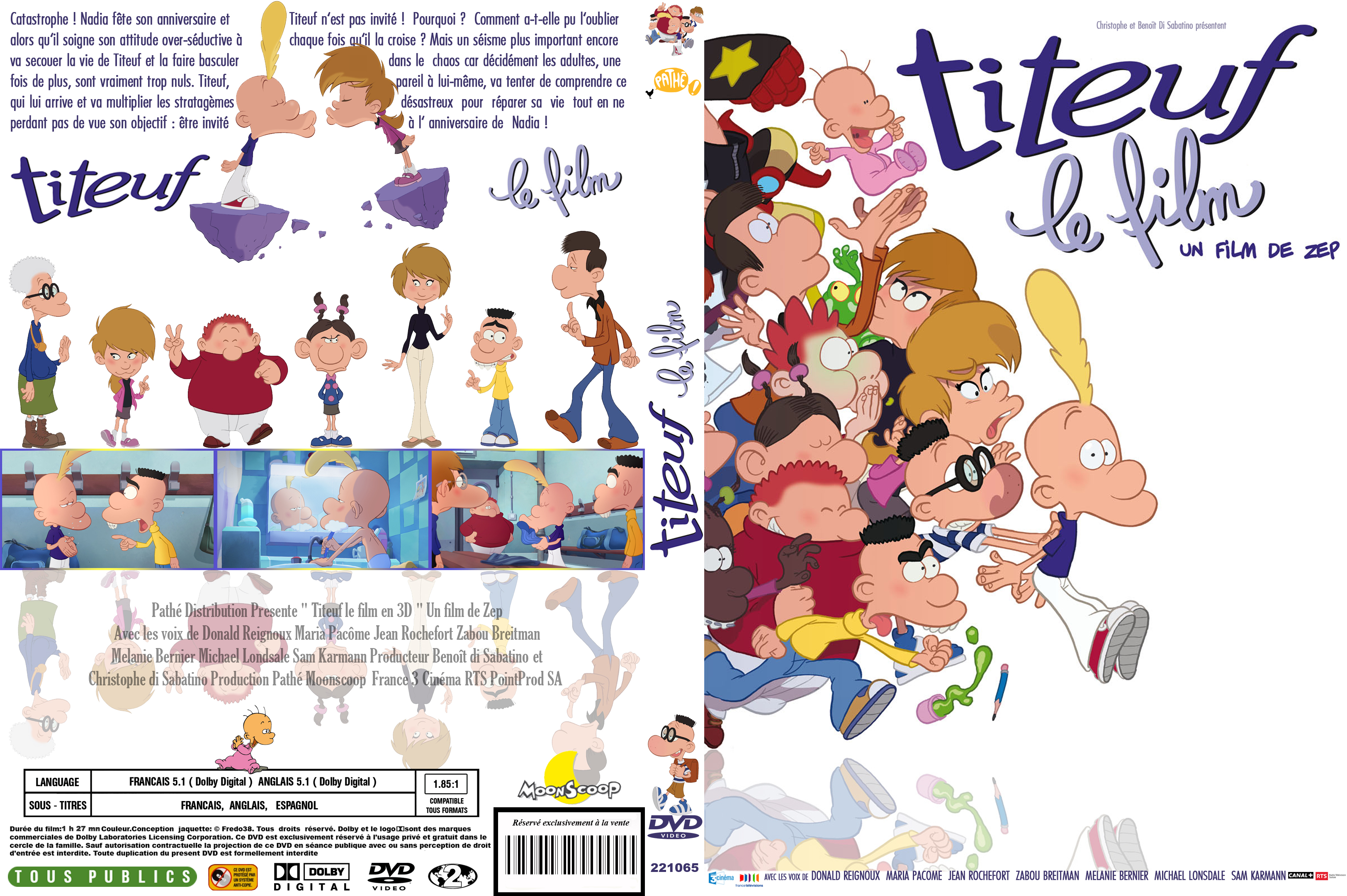 Jaquette DVD Titeuf le film custom v2