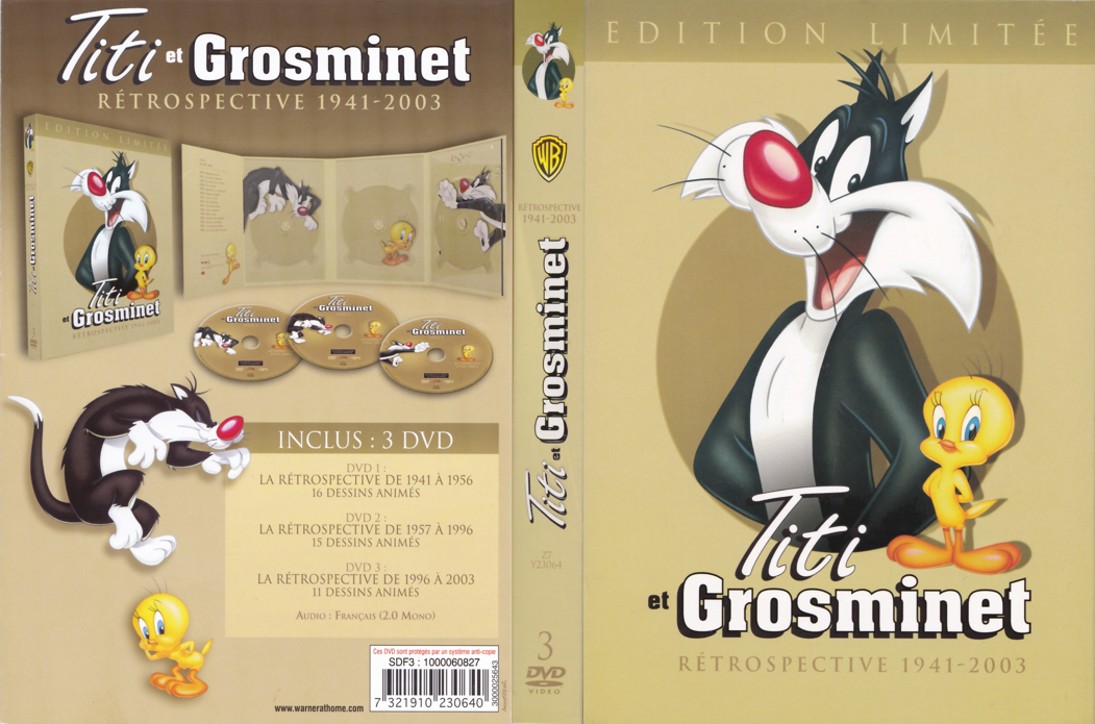 Jaquette DVD Titi et Grosminet - Retrospective 1941-2003