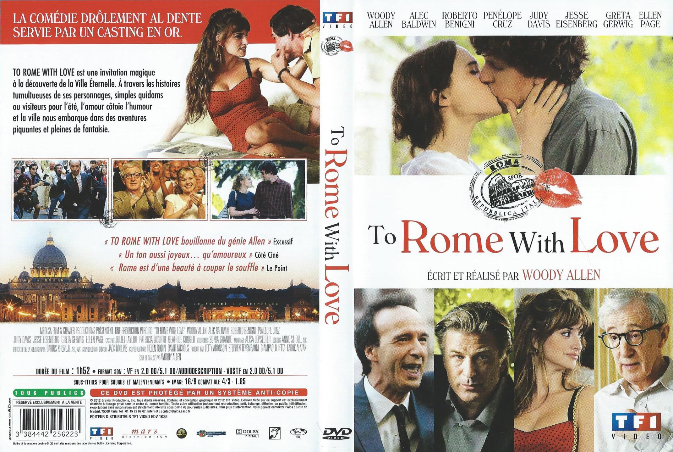 Jaquette DVD To Rome with love