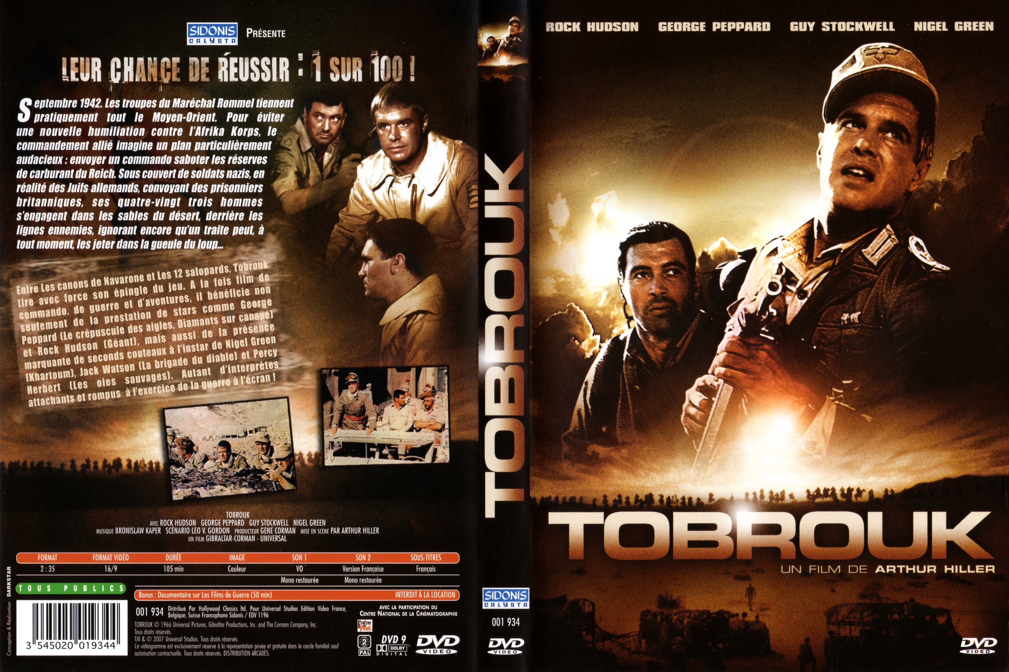 Jaquette DVD Tobrouk