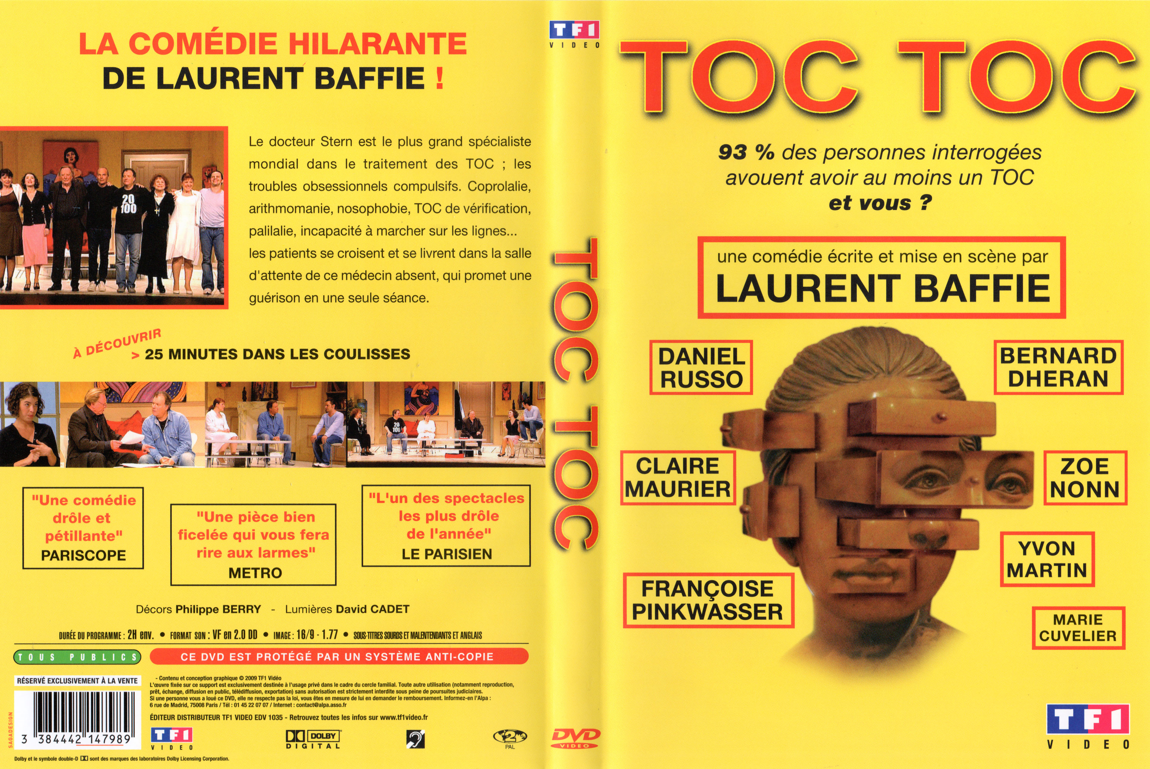 Jaquette DVD Toc Toc