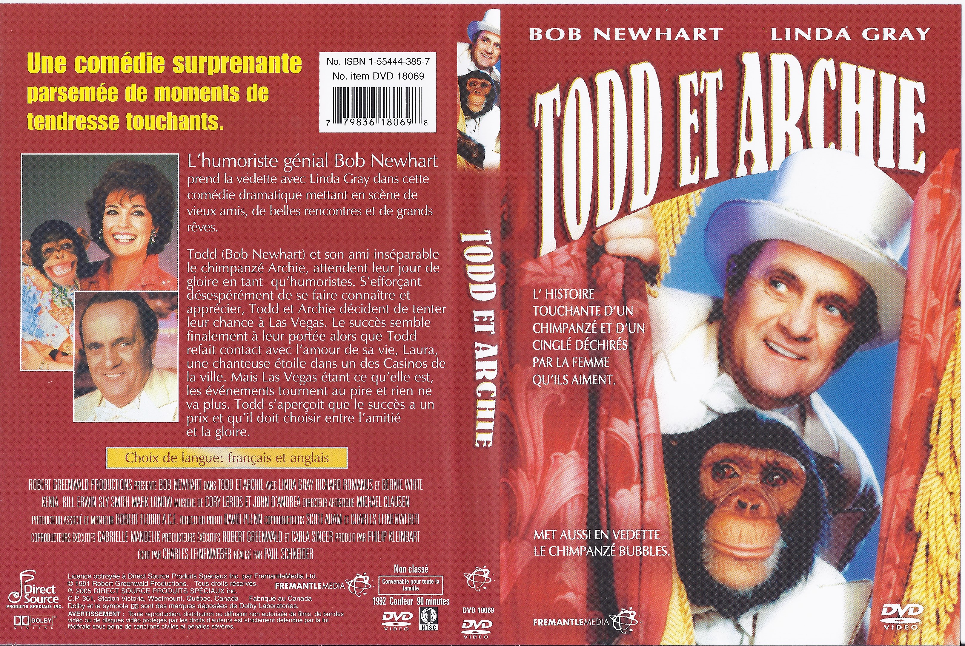 Jaquette DVD Todd et Archie - The Entertainers (Canadienne)