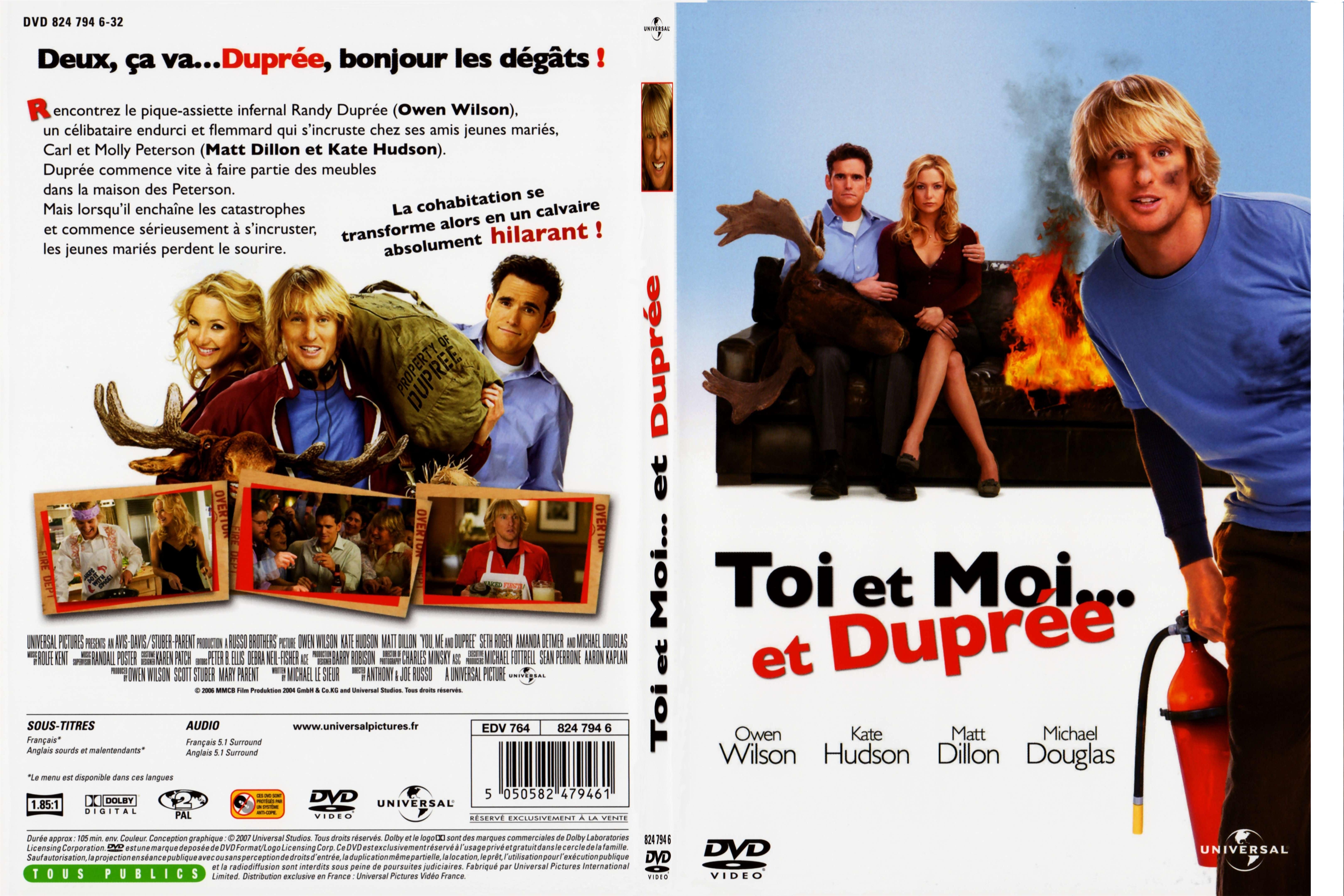 Jaquette DVD Toi et moi et Dupree - SLIM