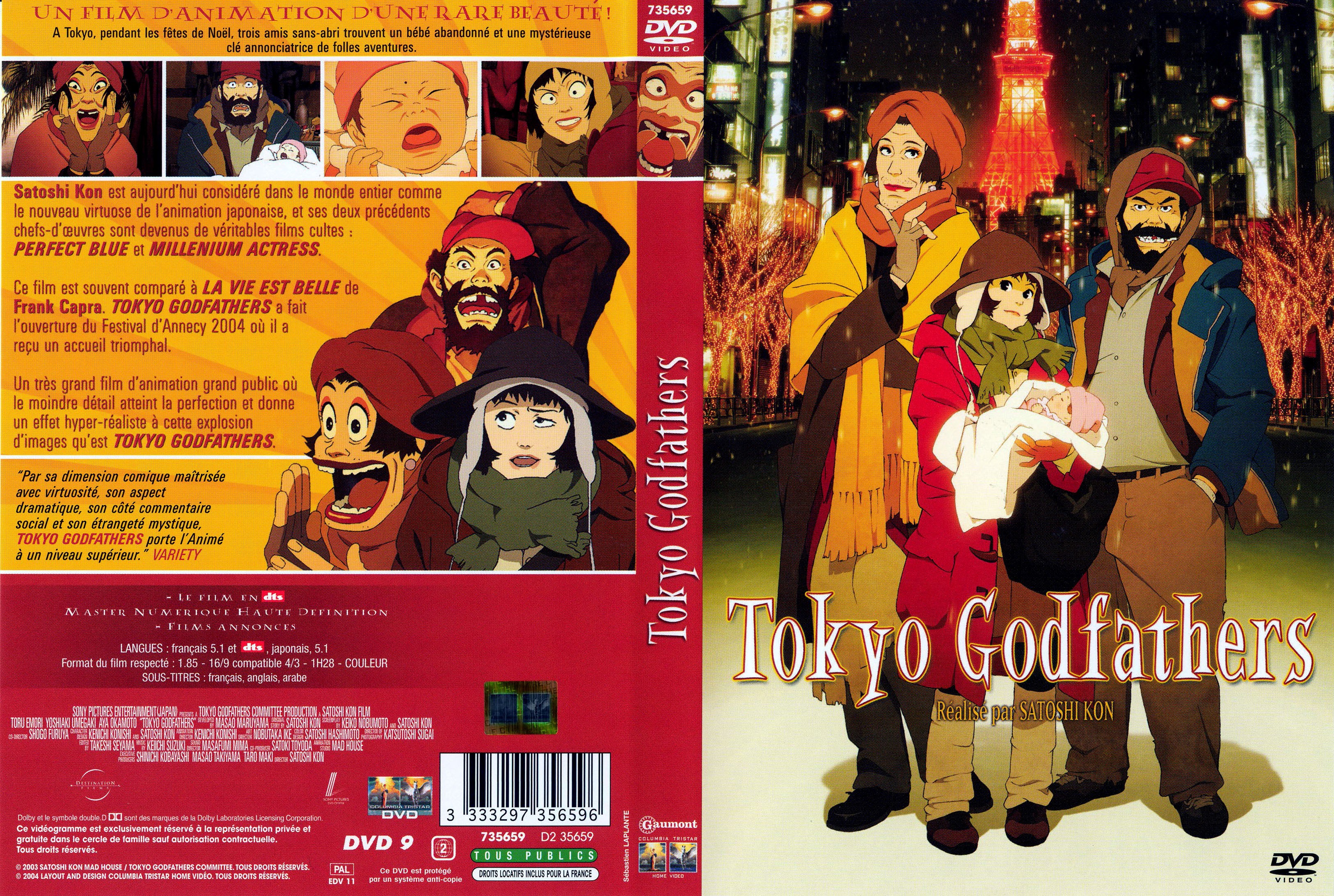 Jaquette DVD Tokyo Godfathers