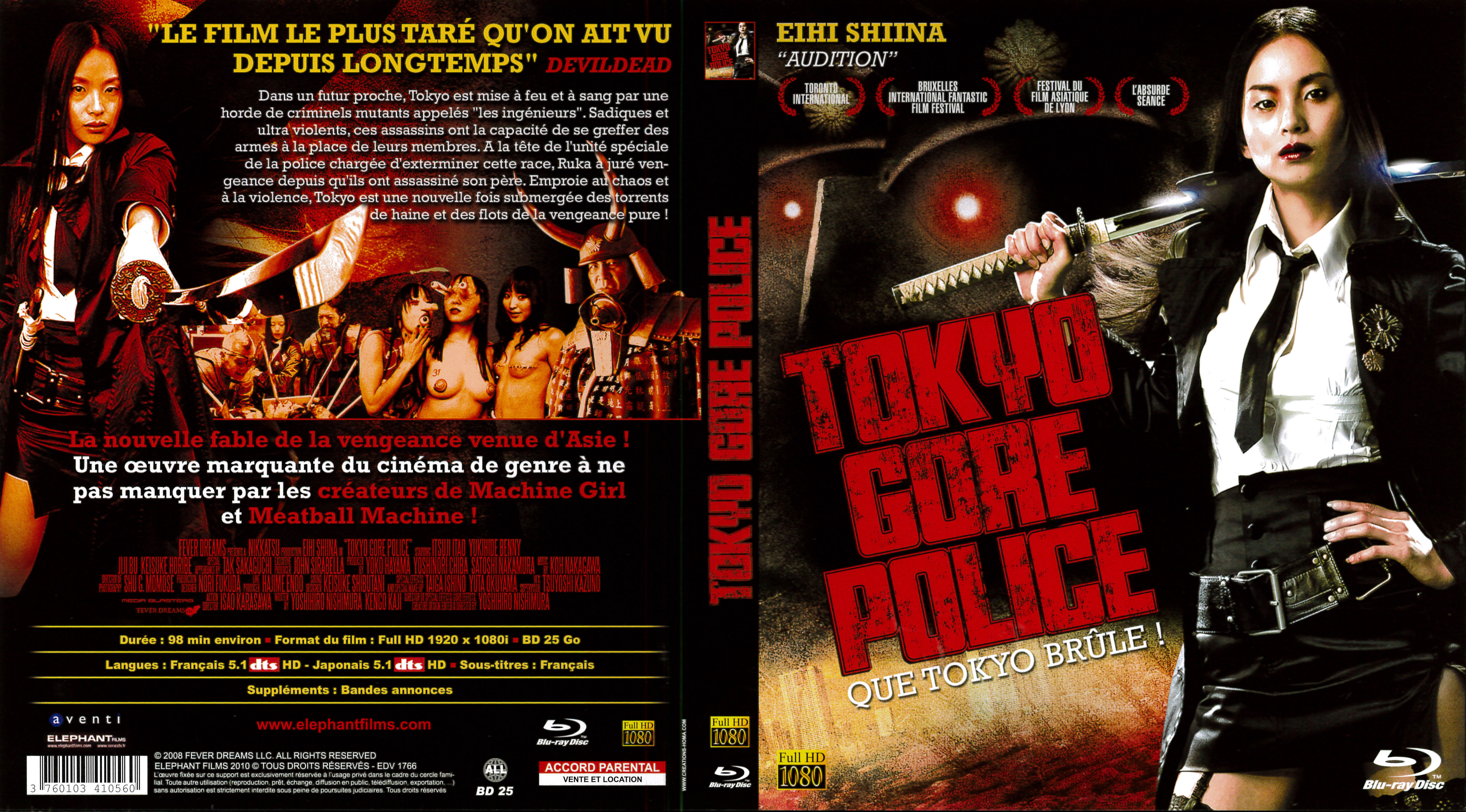Jaquette DVD Tokyo gore police (BLU-RAY)