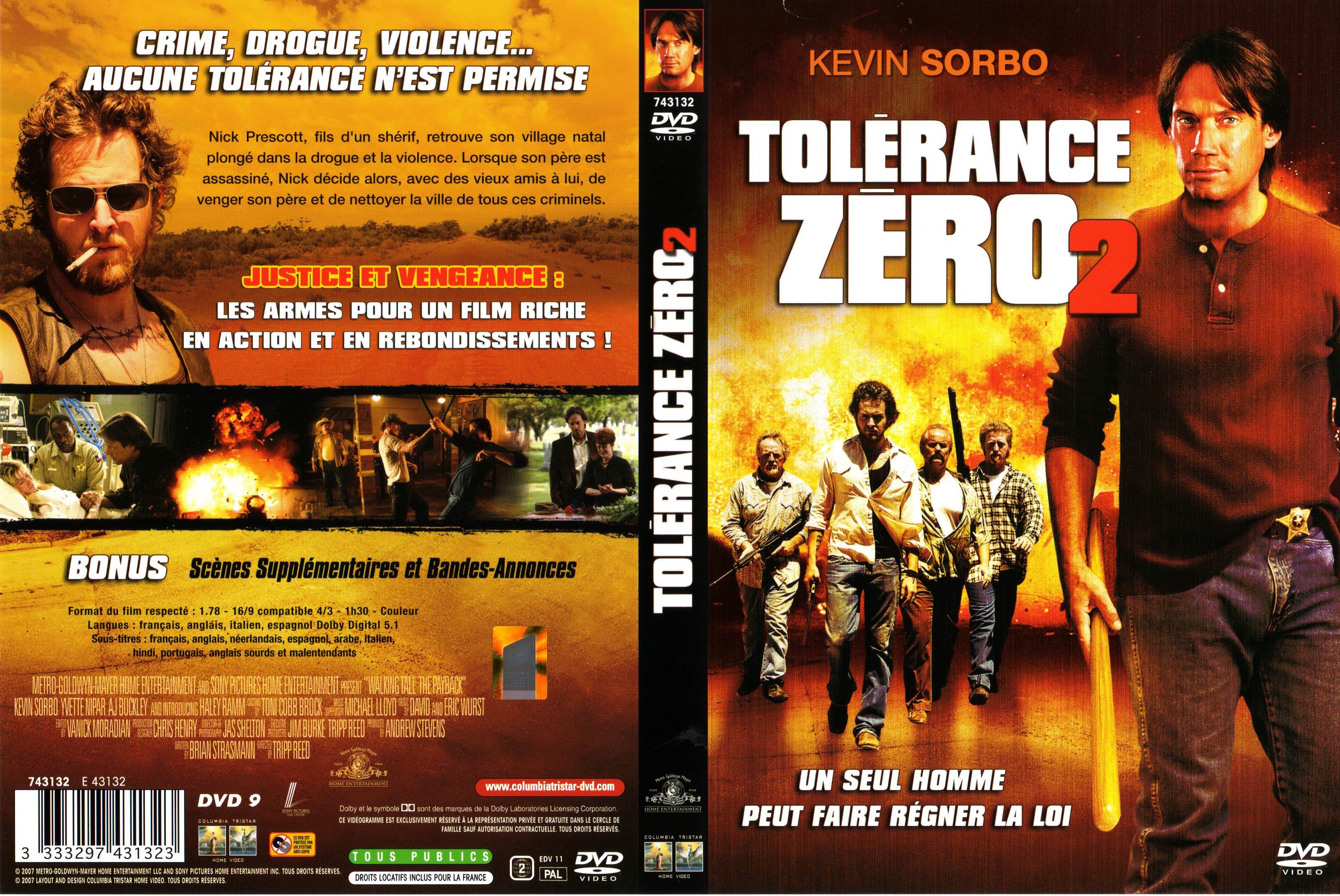 Jaquette DVD Tolerance zero 2