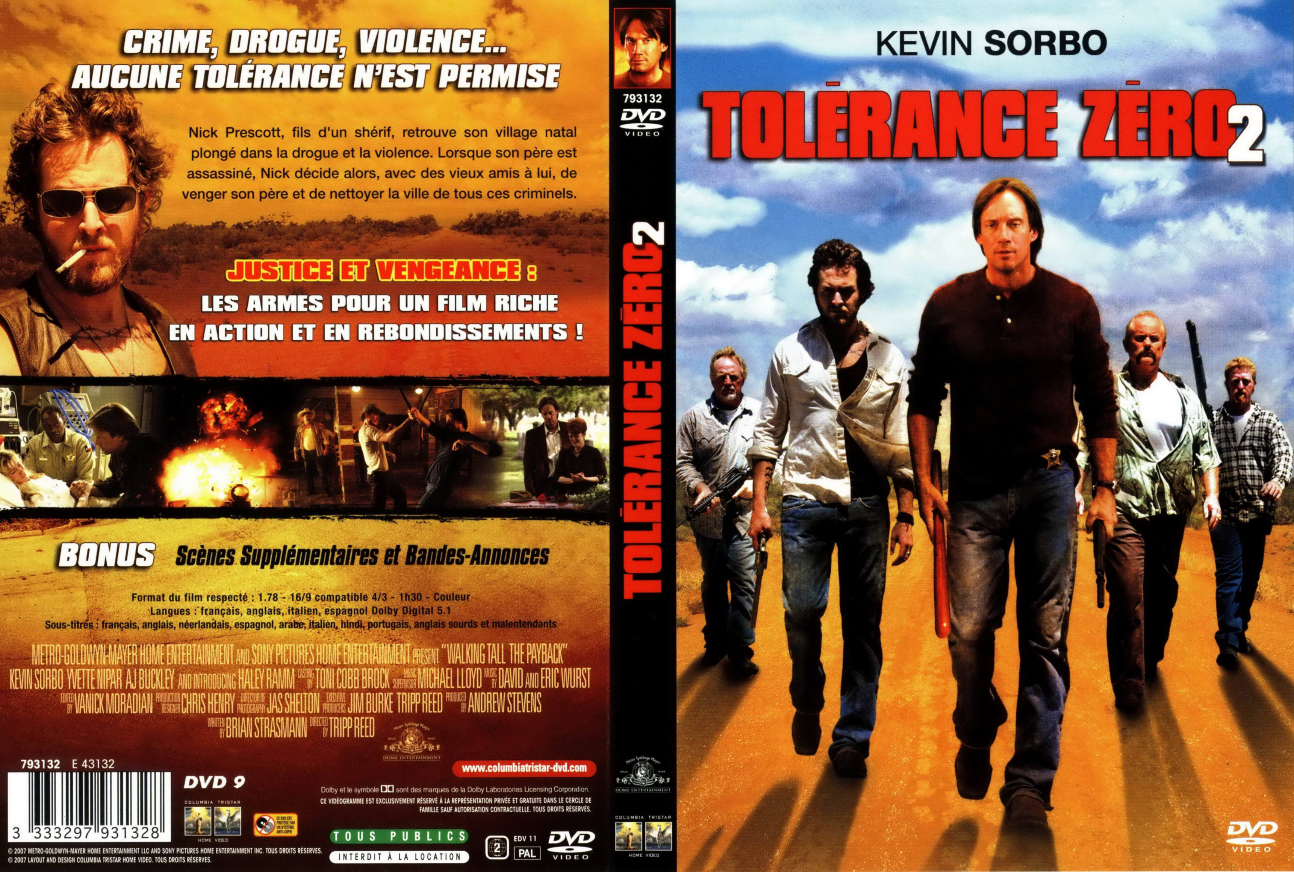 Jaquette DVD Tolerance zero 2 v2