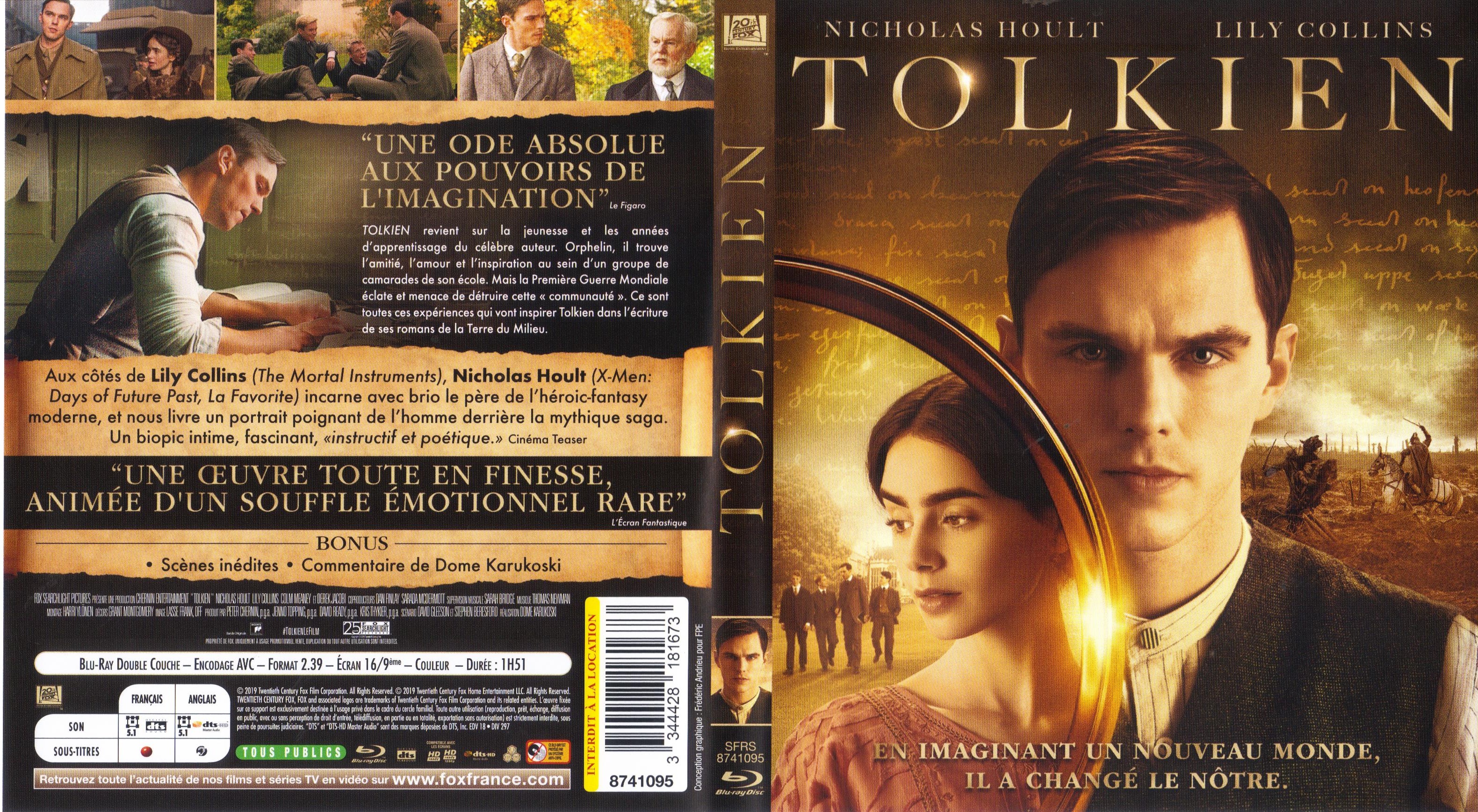 Jaquette DVD Tolkien (BLU-RAY)