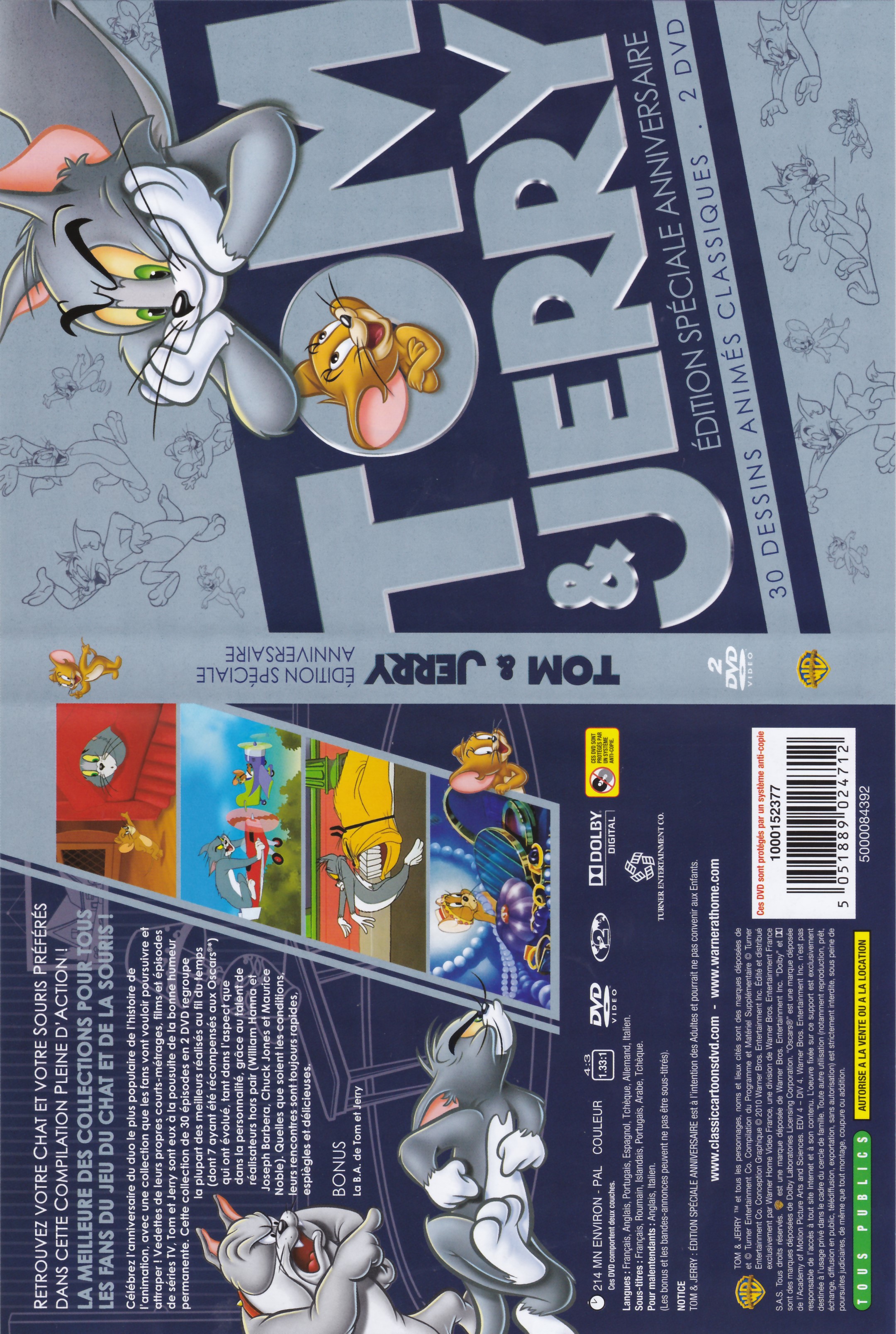 Jaquette DVD Tom & Jerry - Edition Speciale Anniversaire