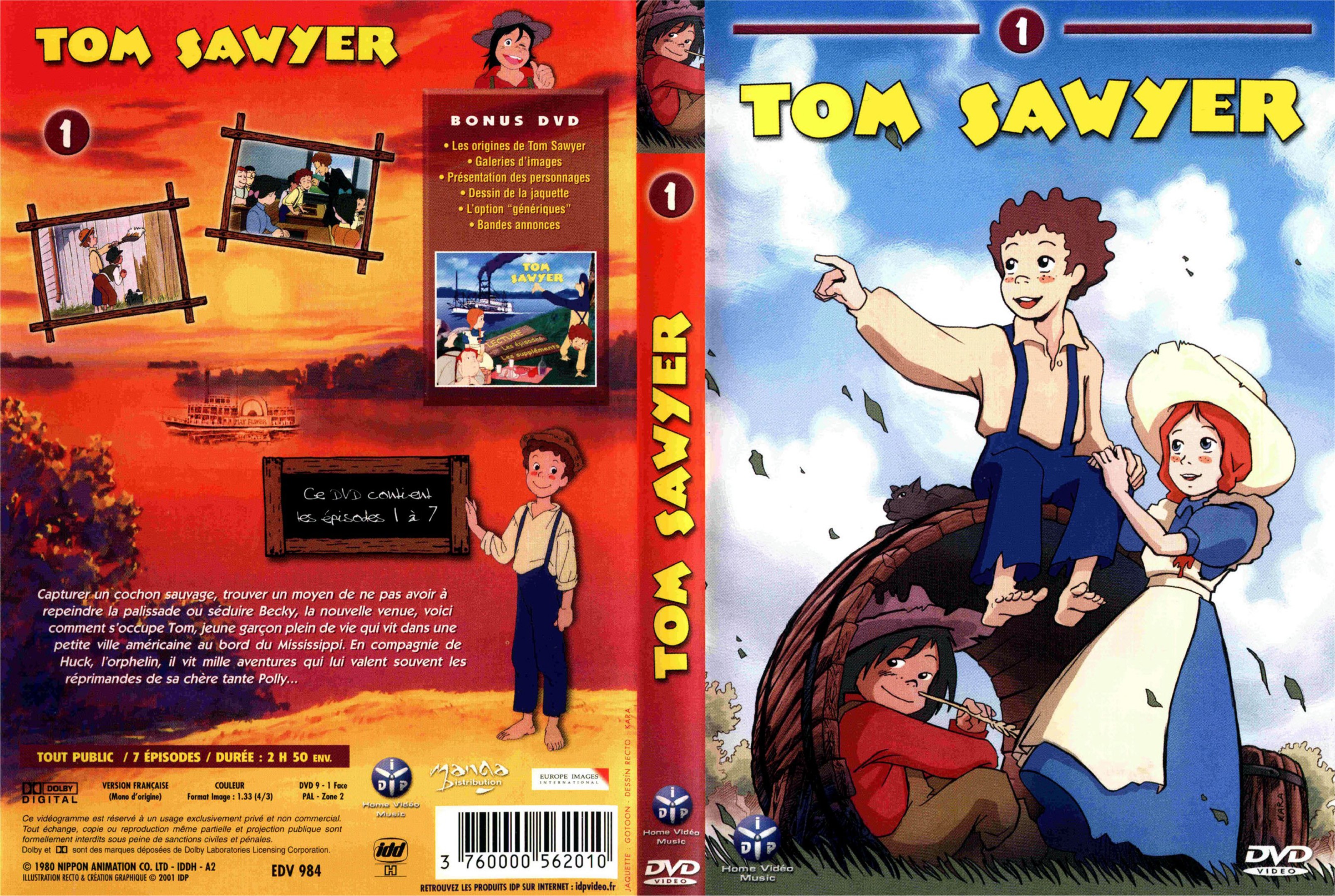 Jaquette DVD Tom Sawyer vol 1