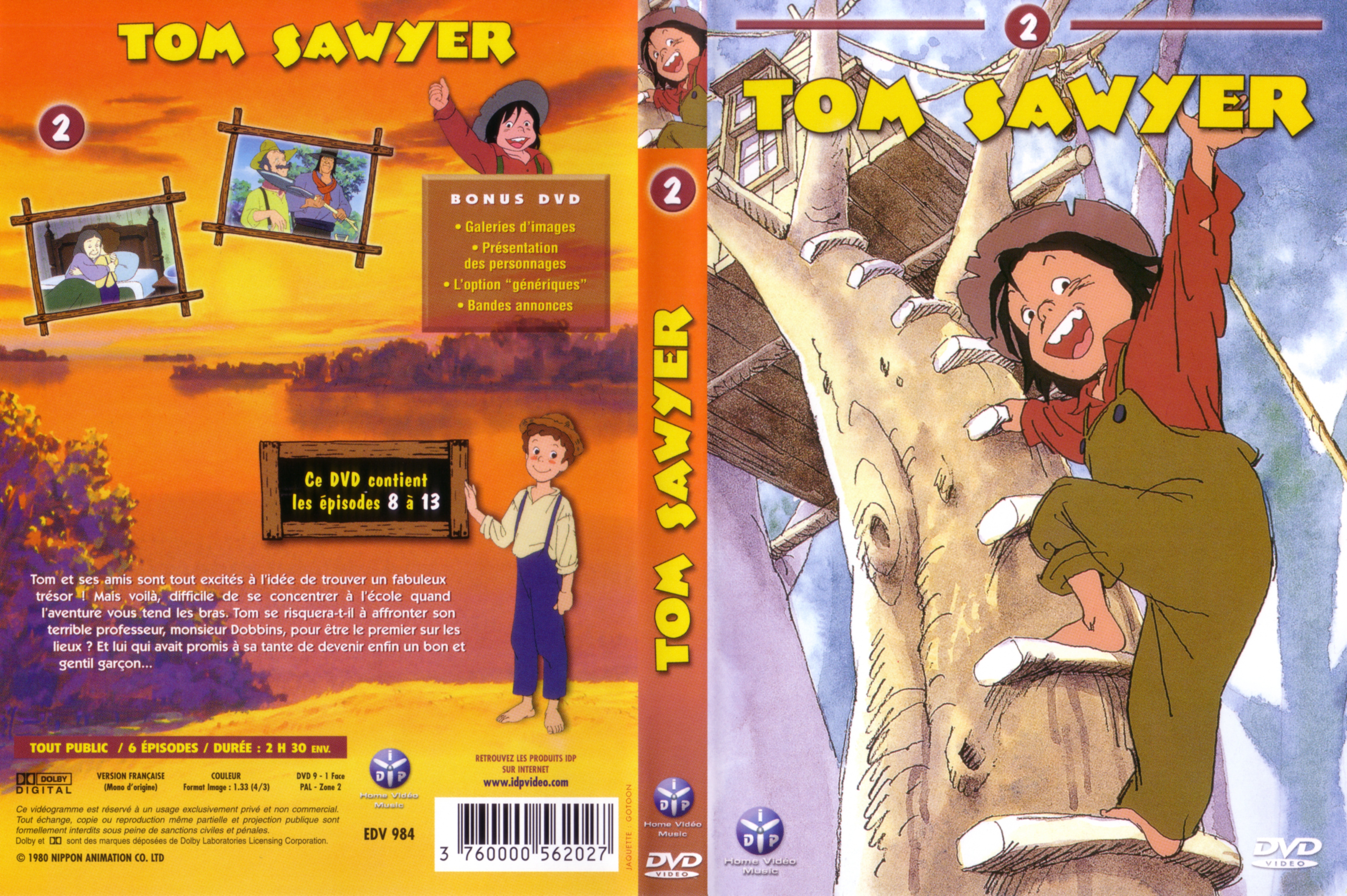 Jaquette DVD Tom Sawyer vol 2 v2