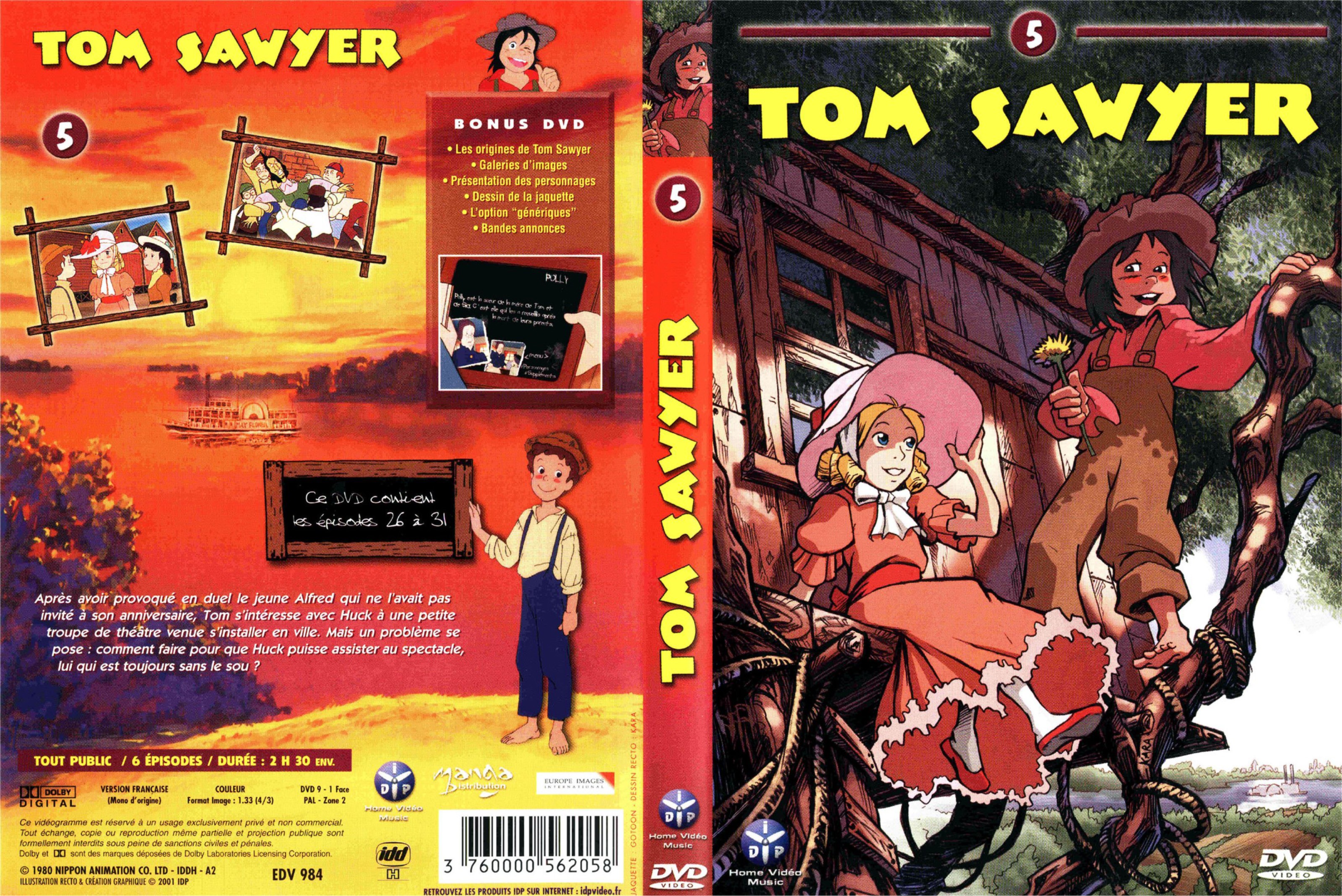 Jaquette DVD Tom Sawyer vol 5