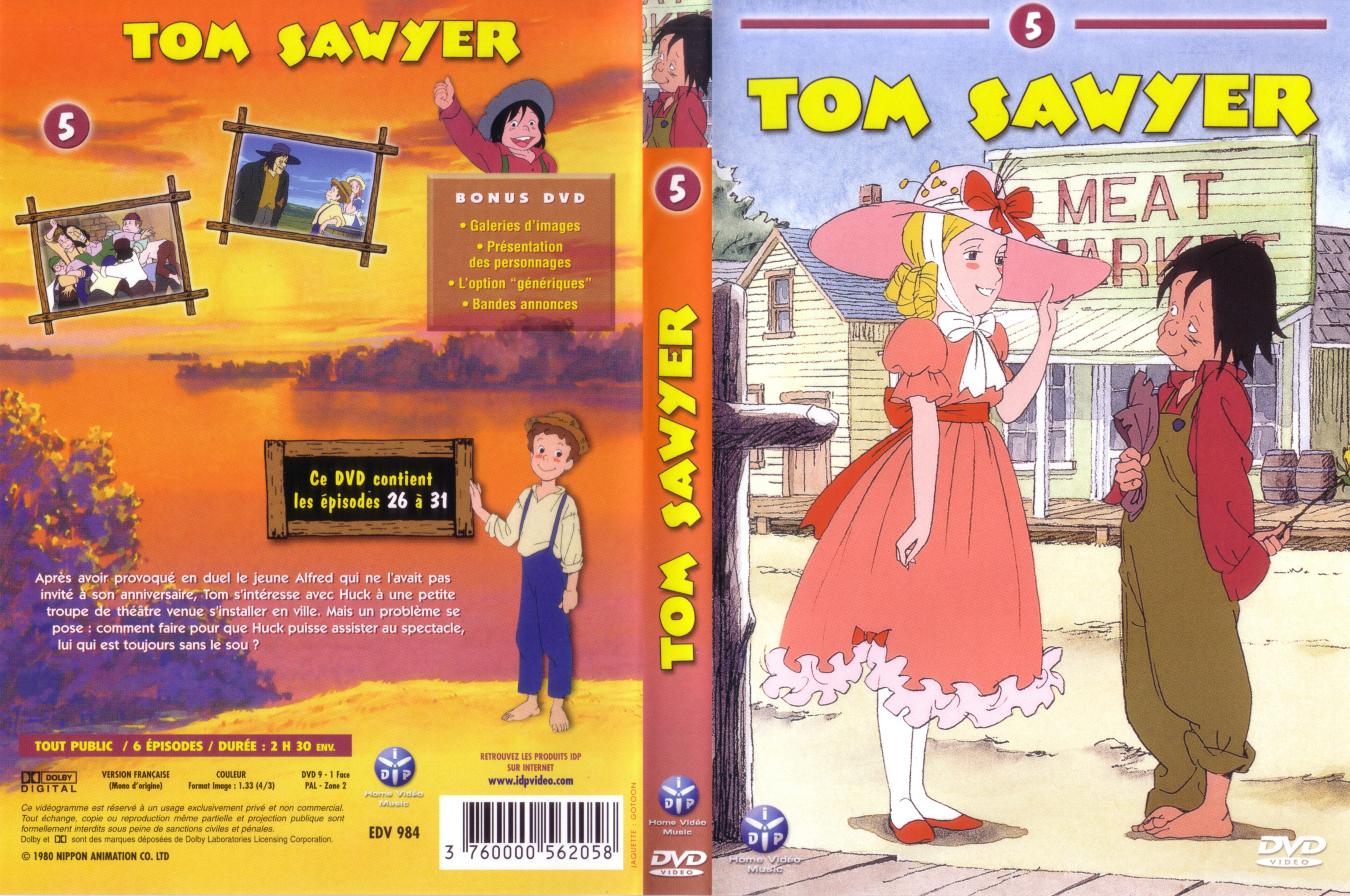 Jaquette DVD Tom Sawyer vol 5 v2