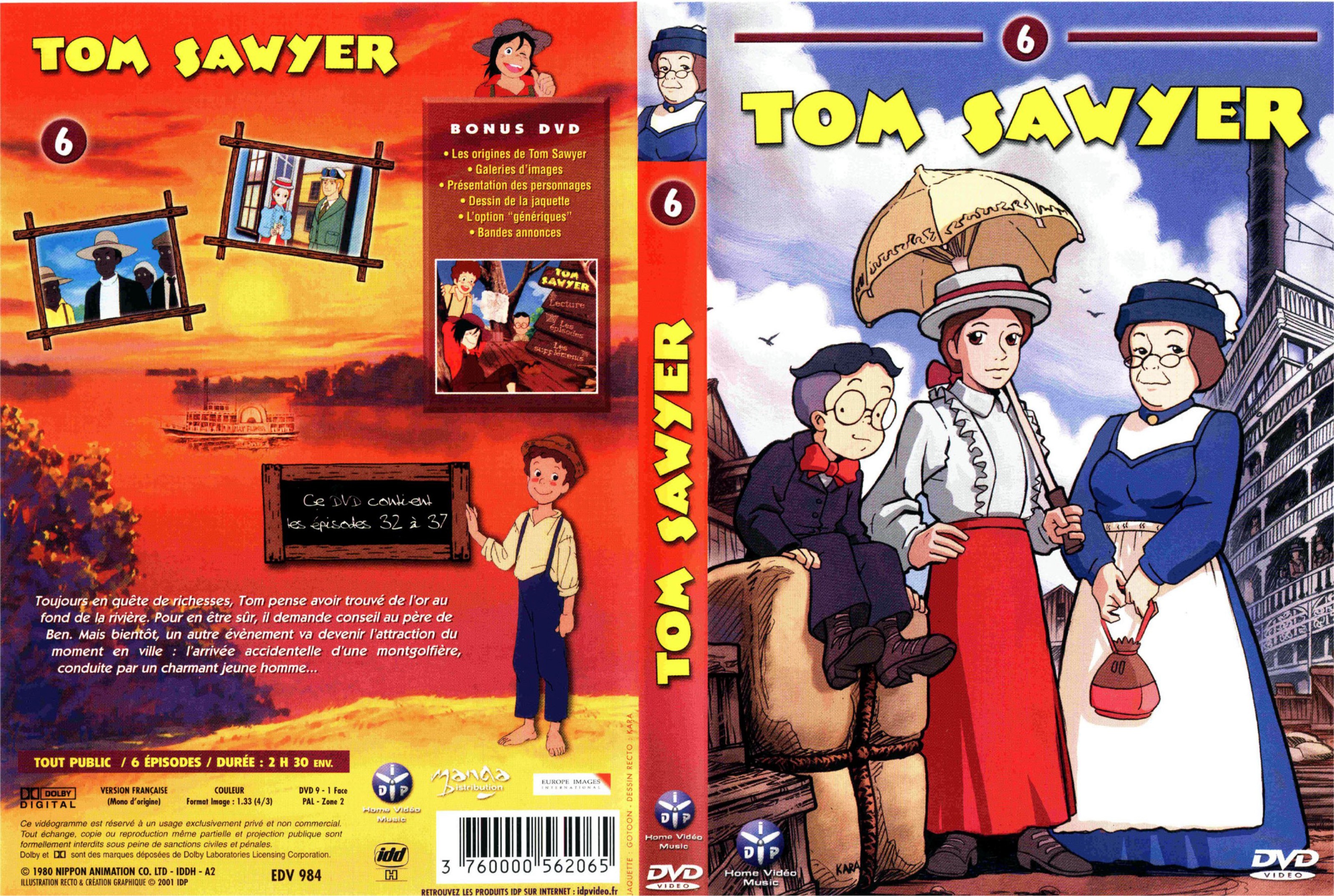 Jaquette DVD Tom Sawyer vol 6