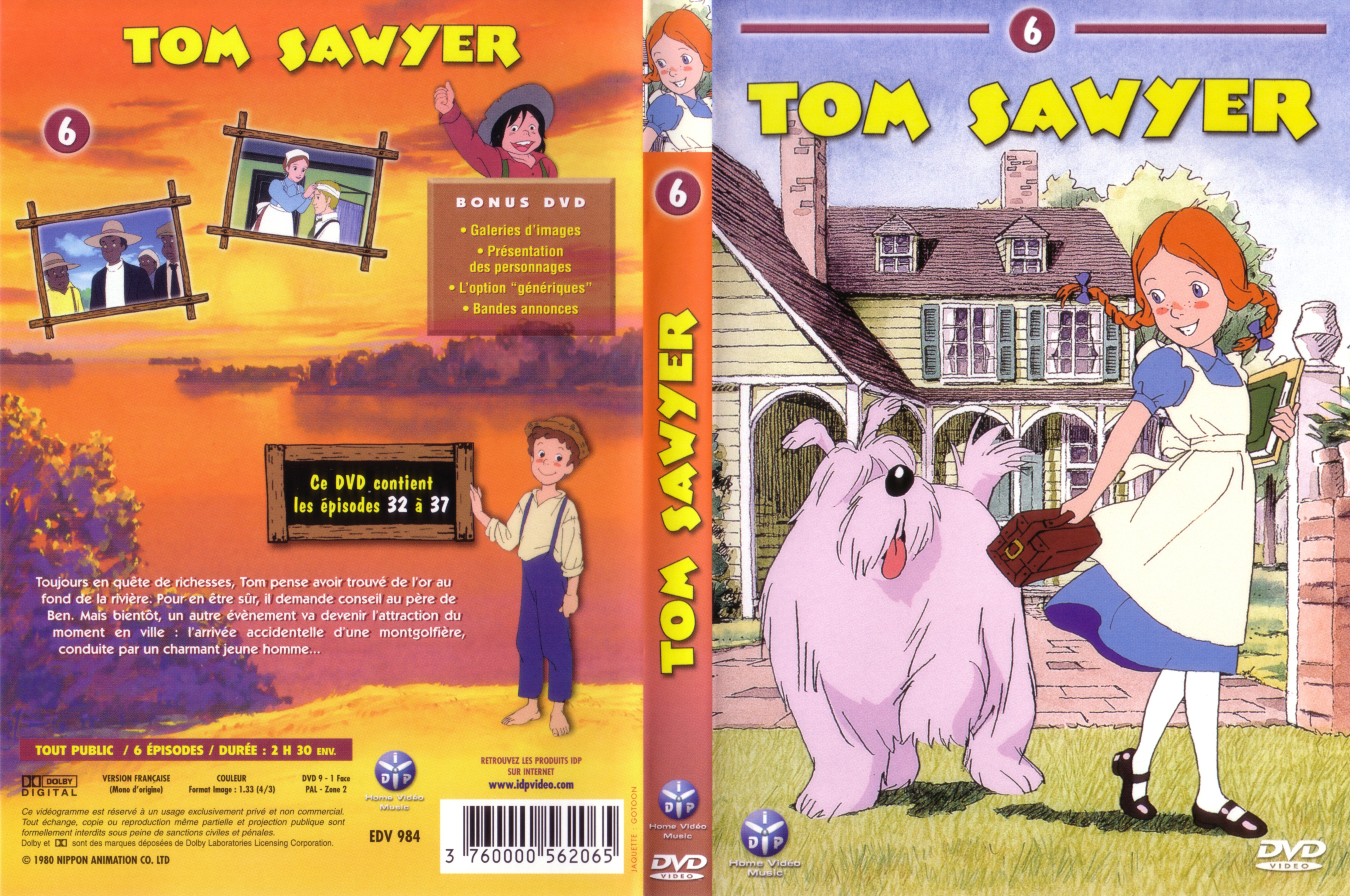 Jaquette DVD Tom Sawyer vol 6 v2