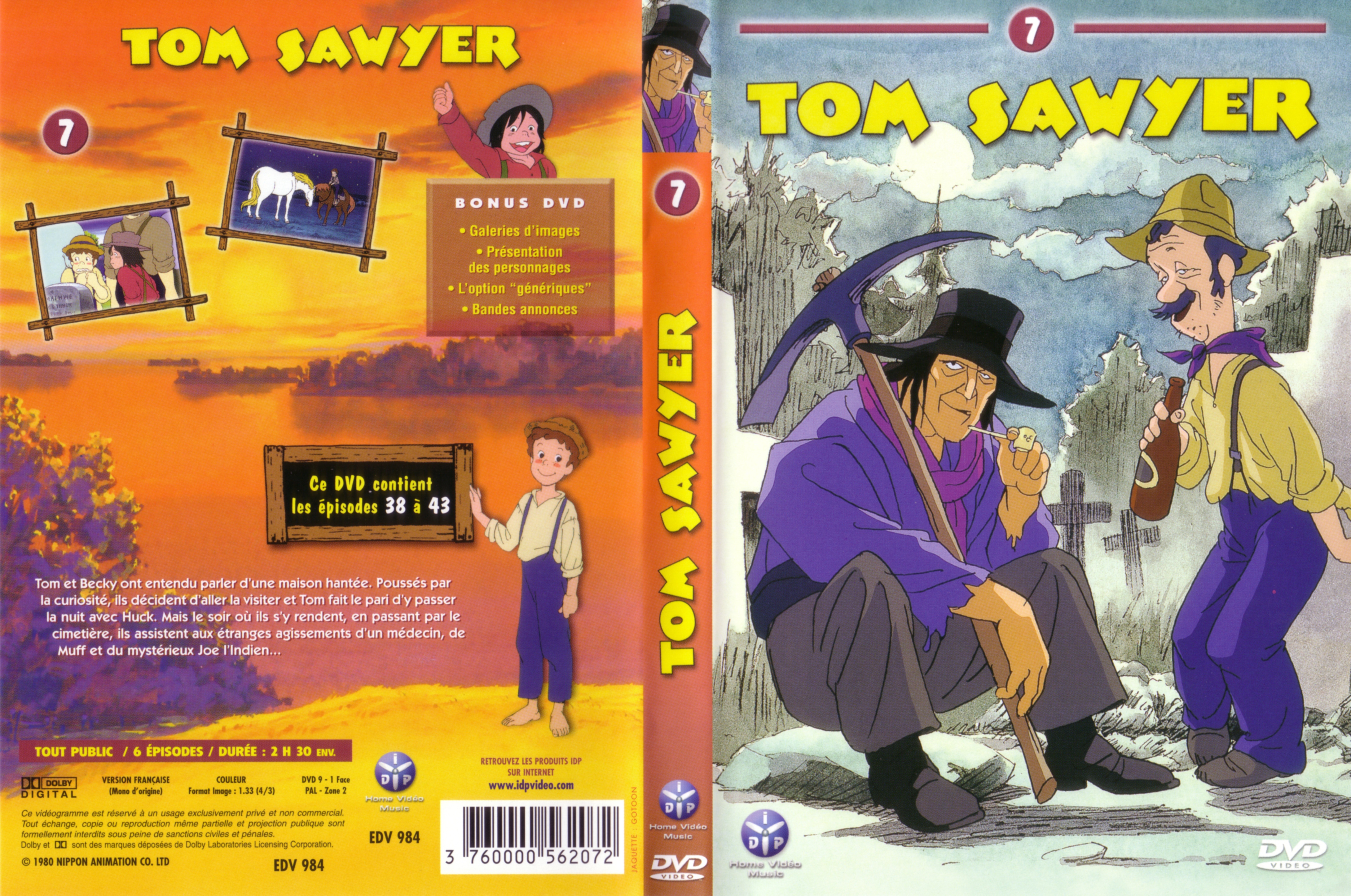 Jaquette DVD Tom Sawyer vol 7 v2