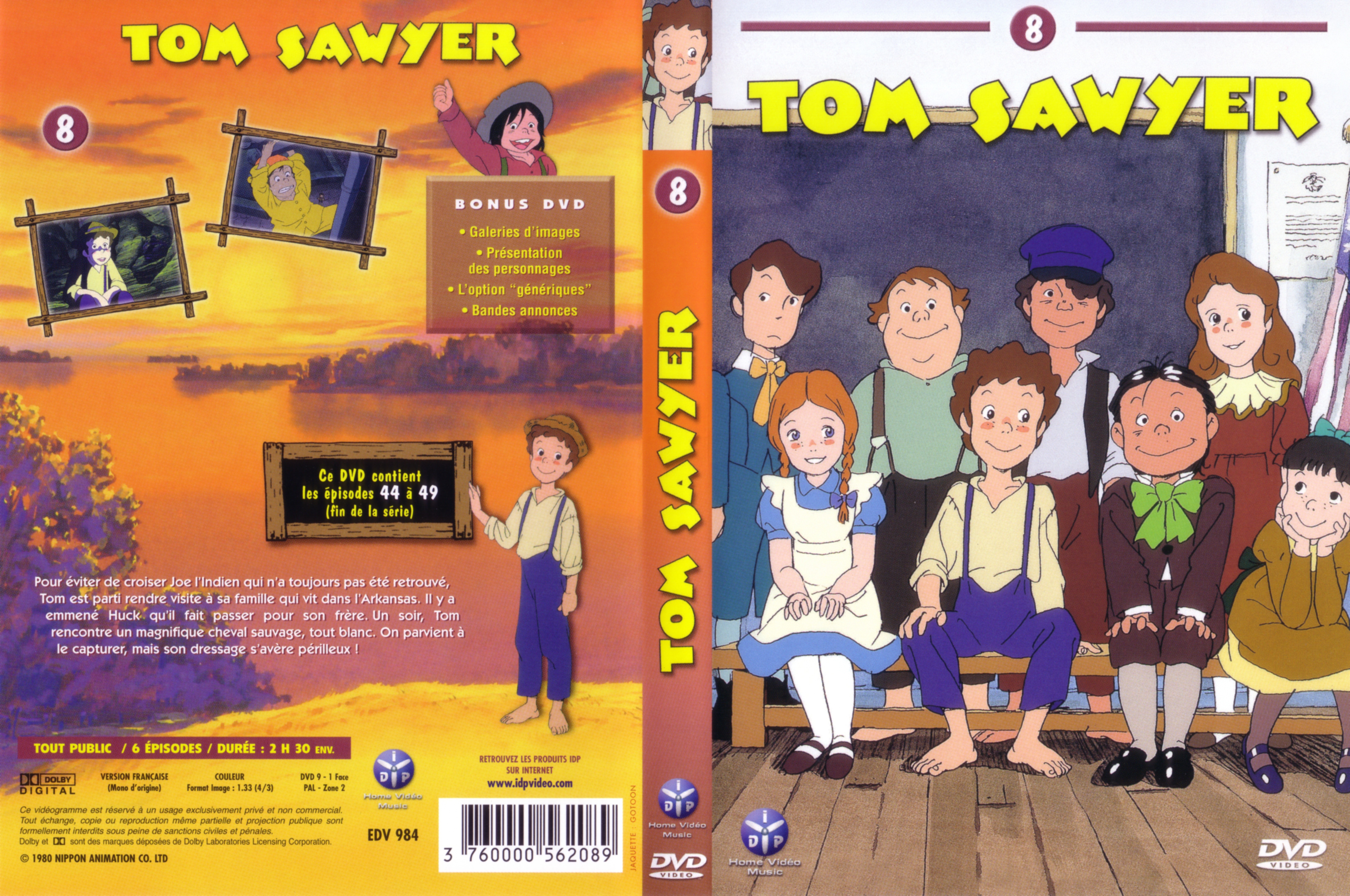Jaquette DVD Tom Sawyer vol 8 v2