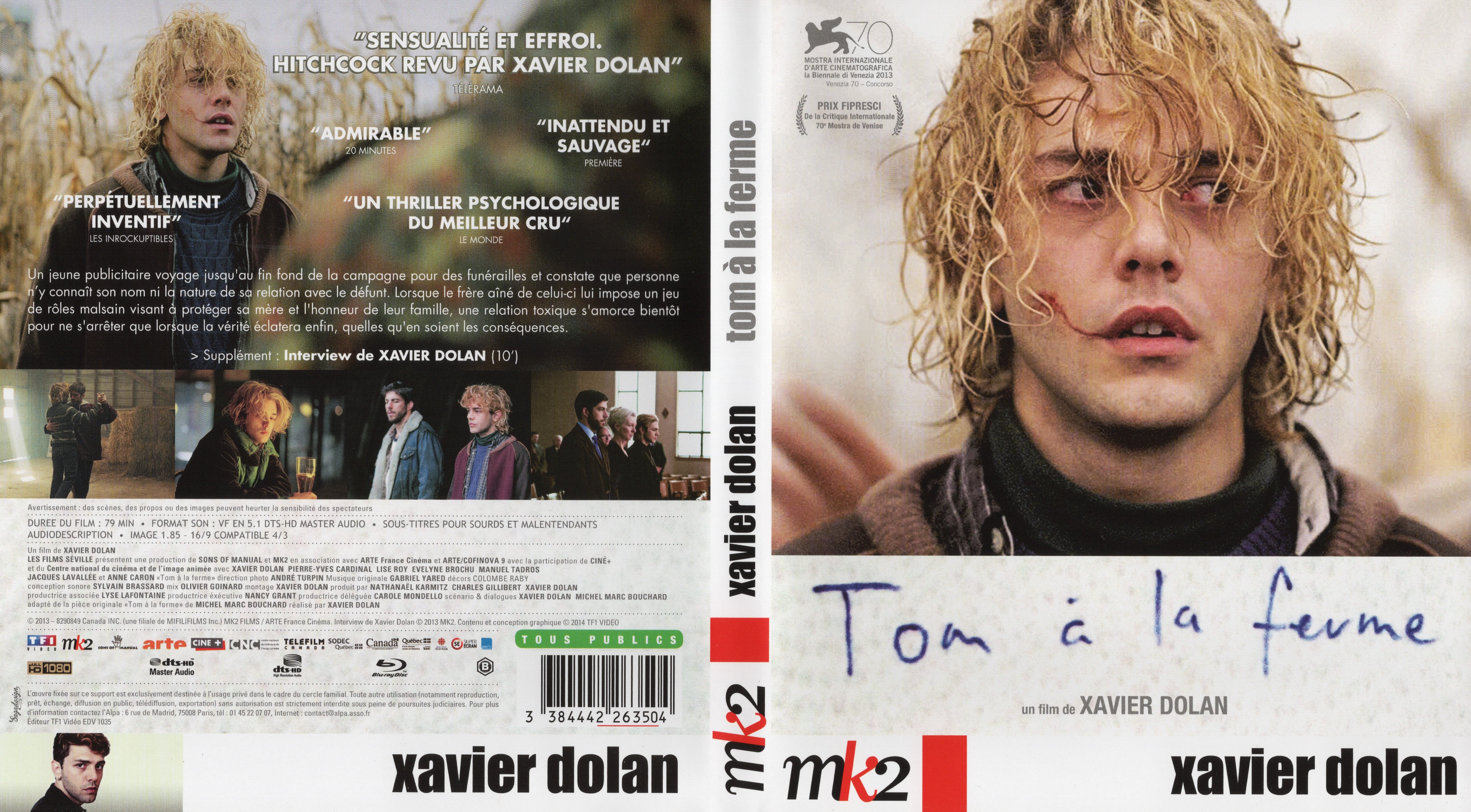 Jaquette DVD Tom  la ferme