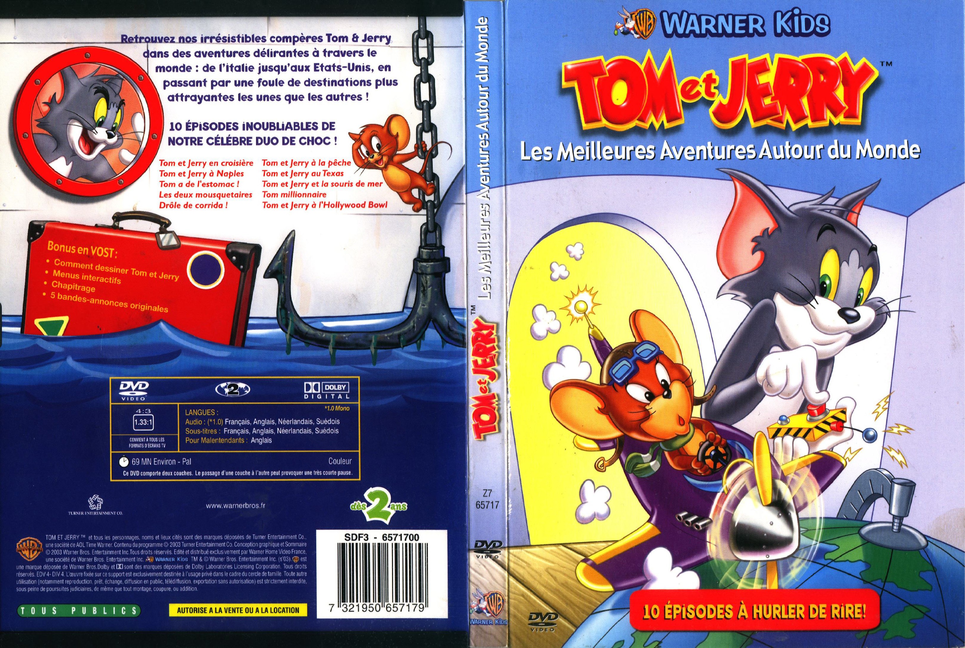 Jaquette DVD Tom et Jerry Les meilleures aventures autour du monde