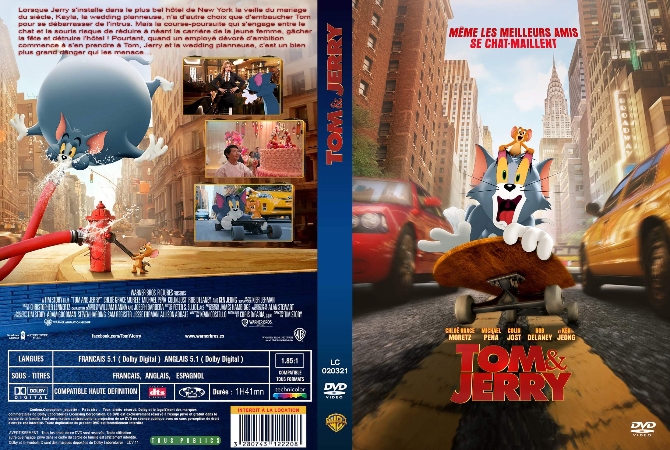 Jaquette DVD Tom et Jerry (2021) custom
