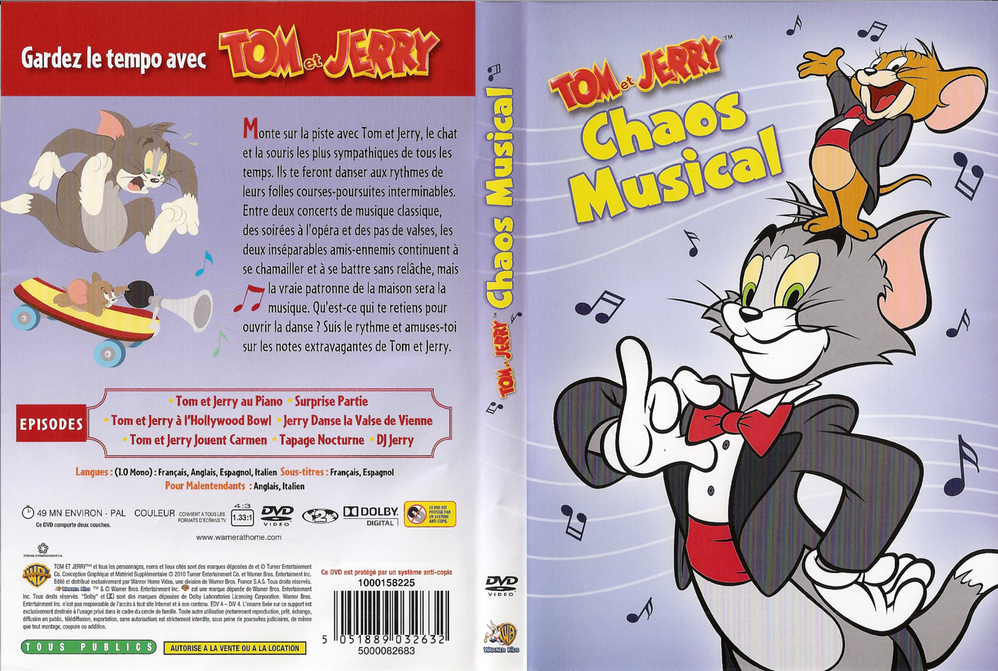 Jaquette DVD Tom et Jerry - Chaos musical