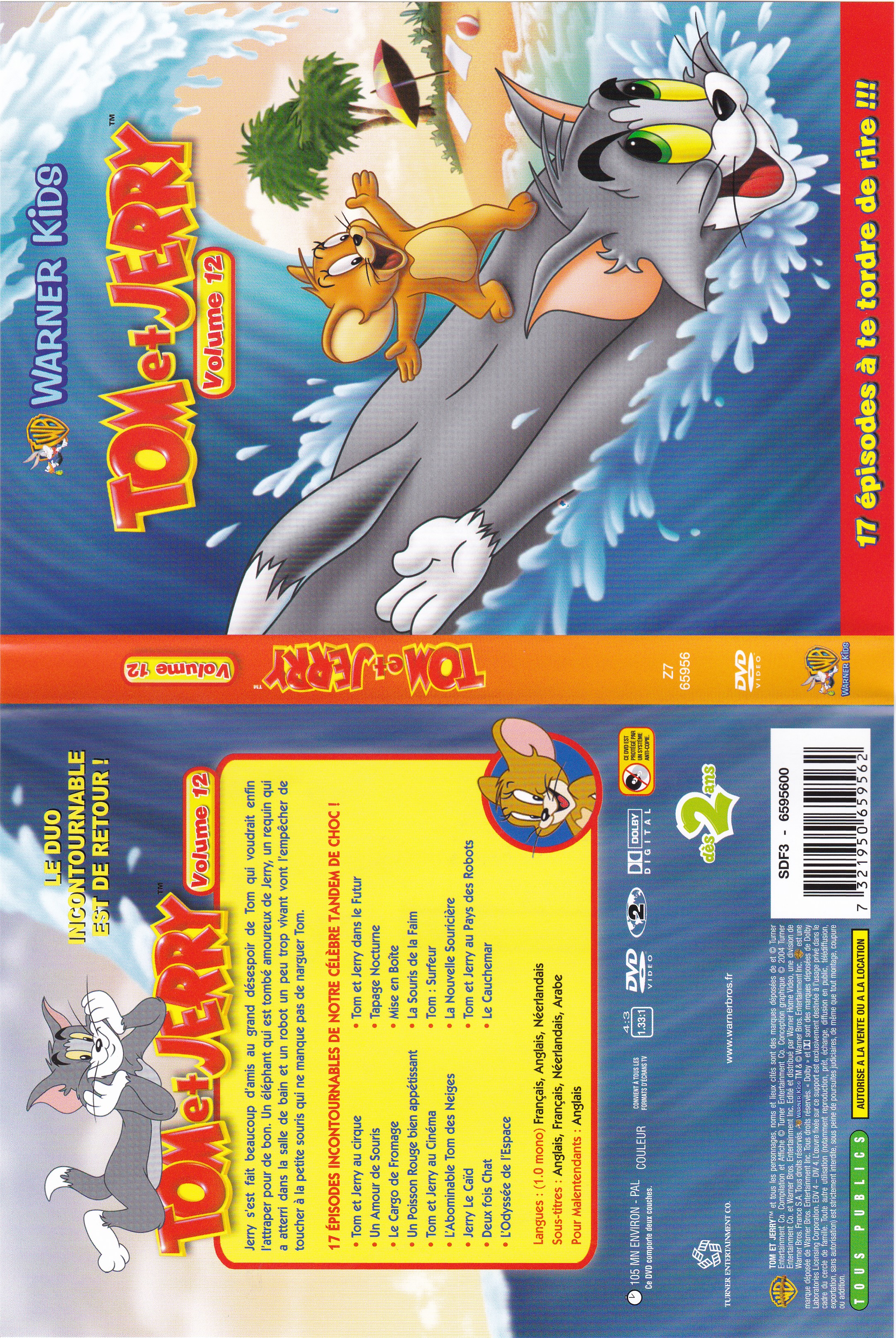 Jaquette DVD Tom et Jerry - Volume 12