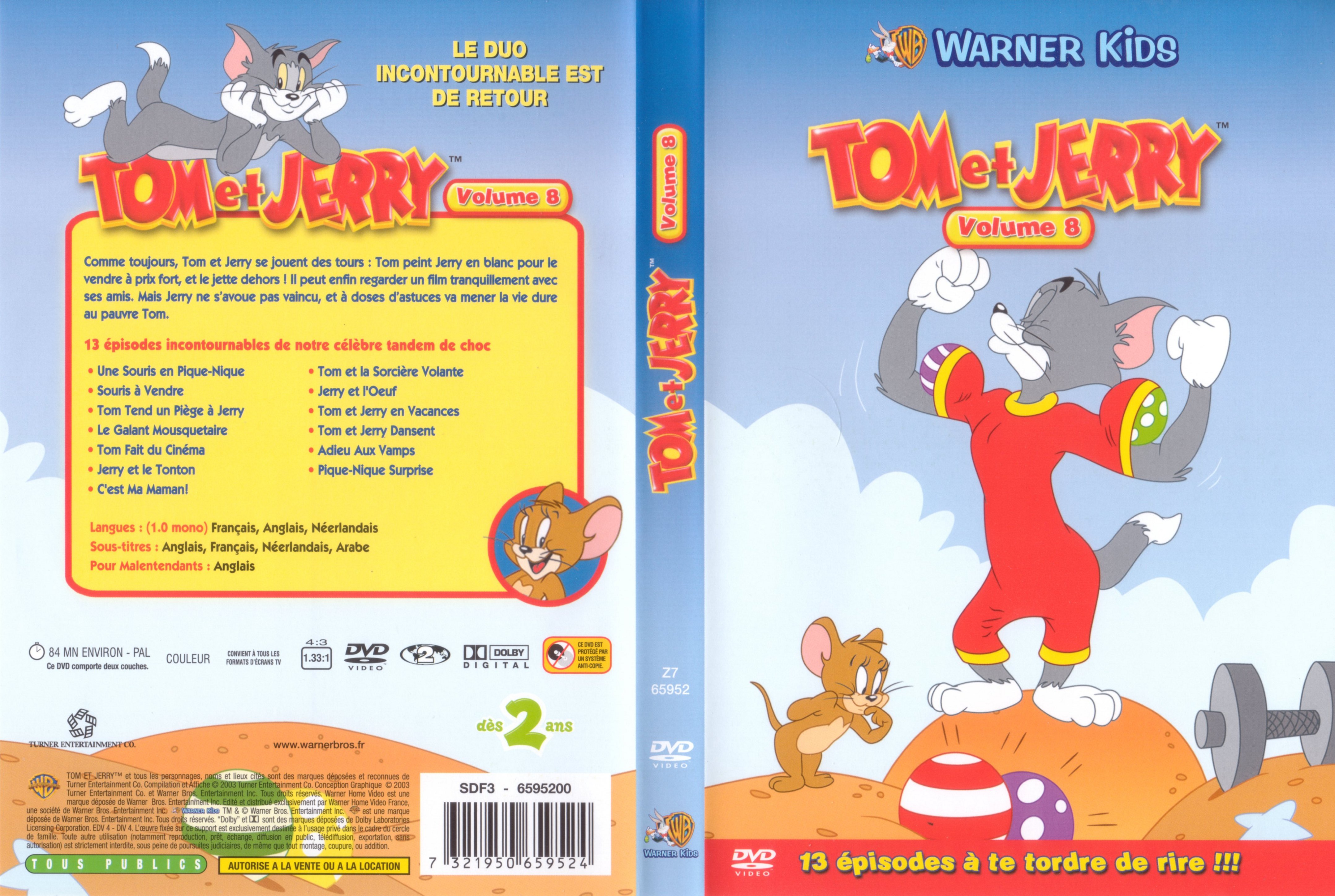 Jaquette DVD Tom et Jerry vol 08