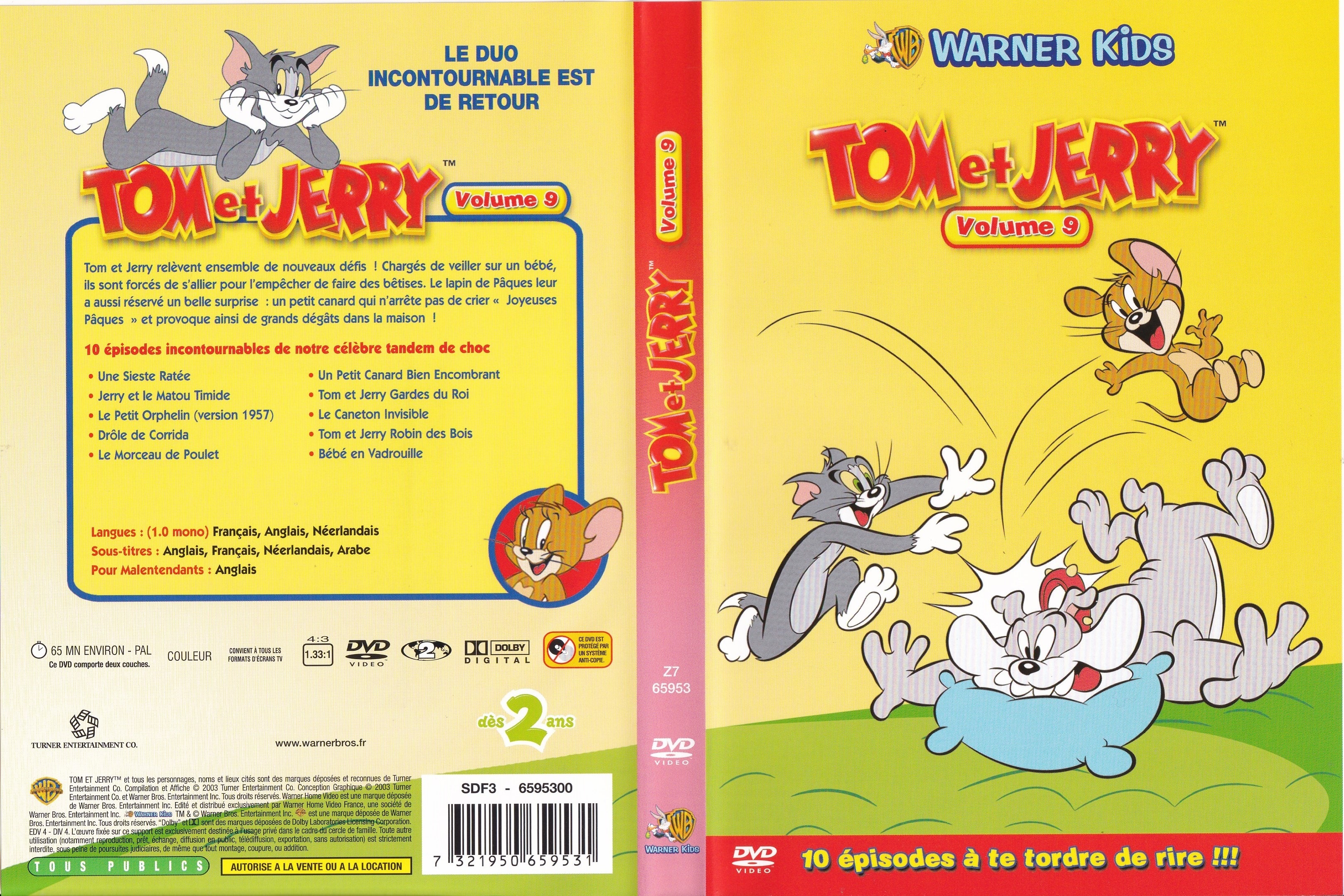 Jaquette DVD Tom et Jerry vol 09
