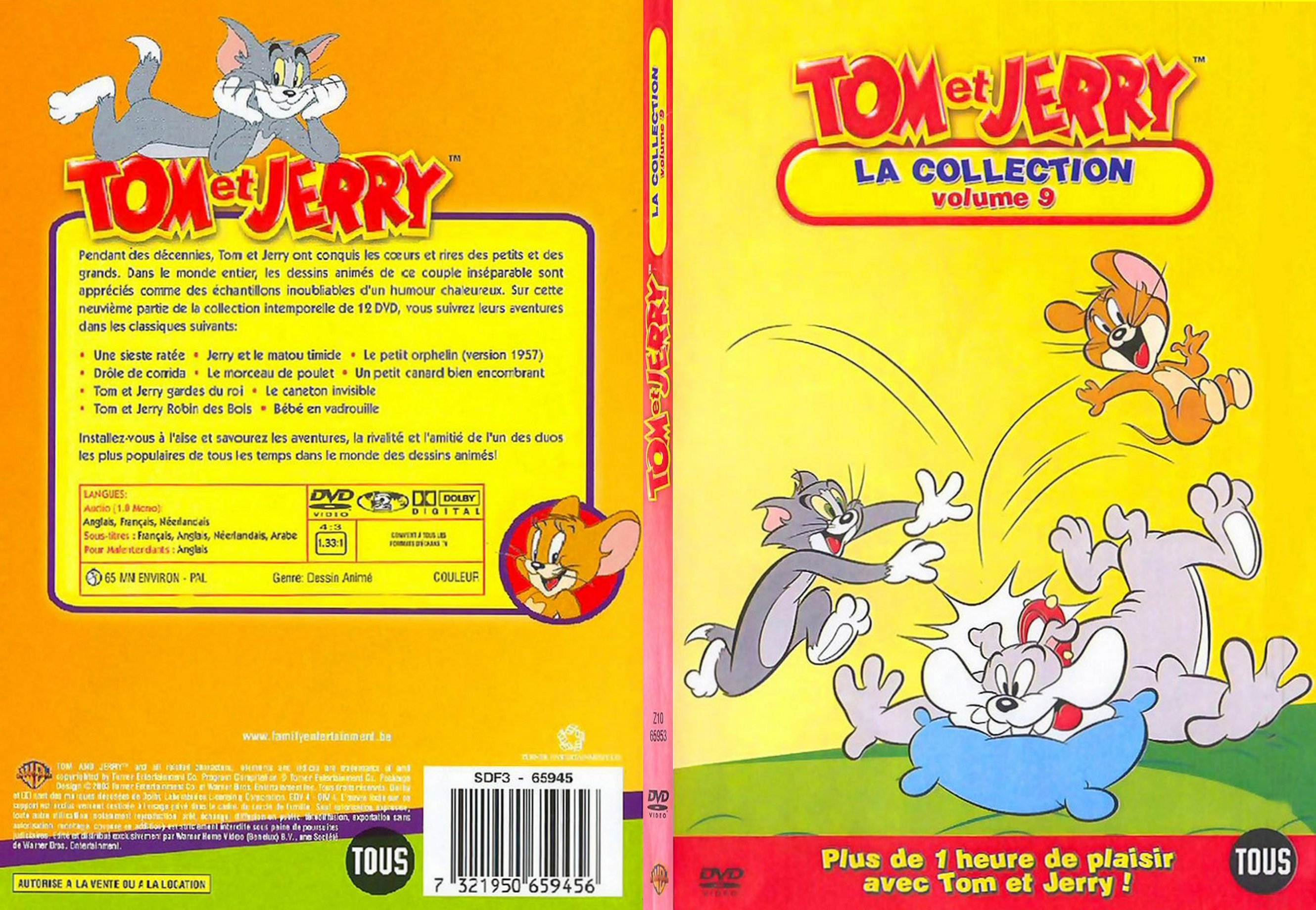 Jaquette DVD Tom et Jerry vol 09 - SLIM