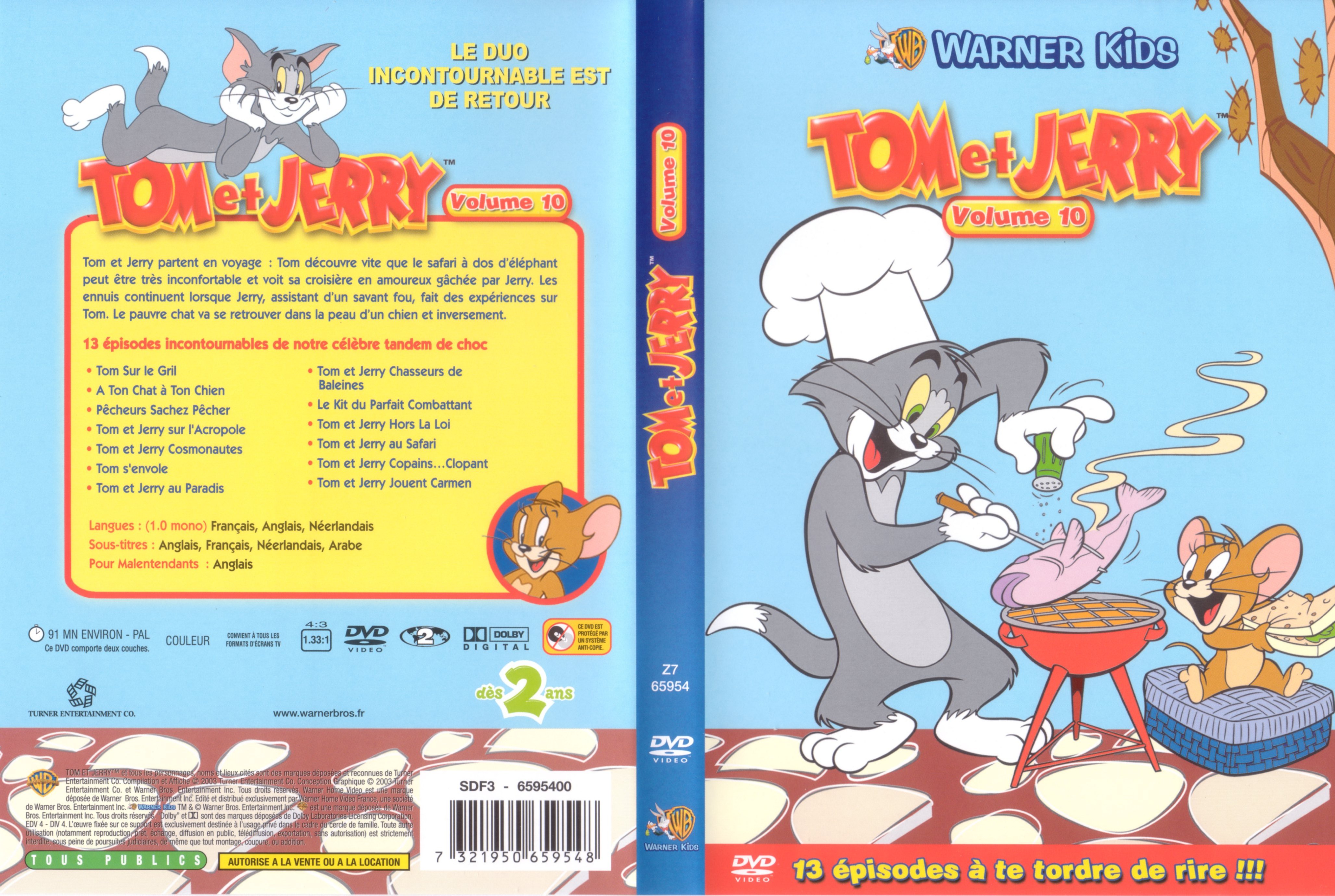 Jaquette DVD Tom et Jerry vol 10