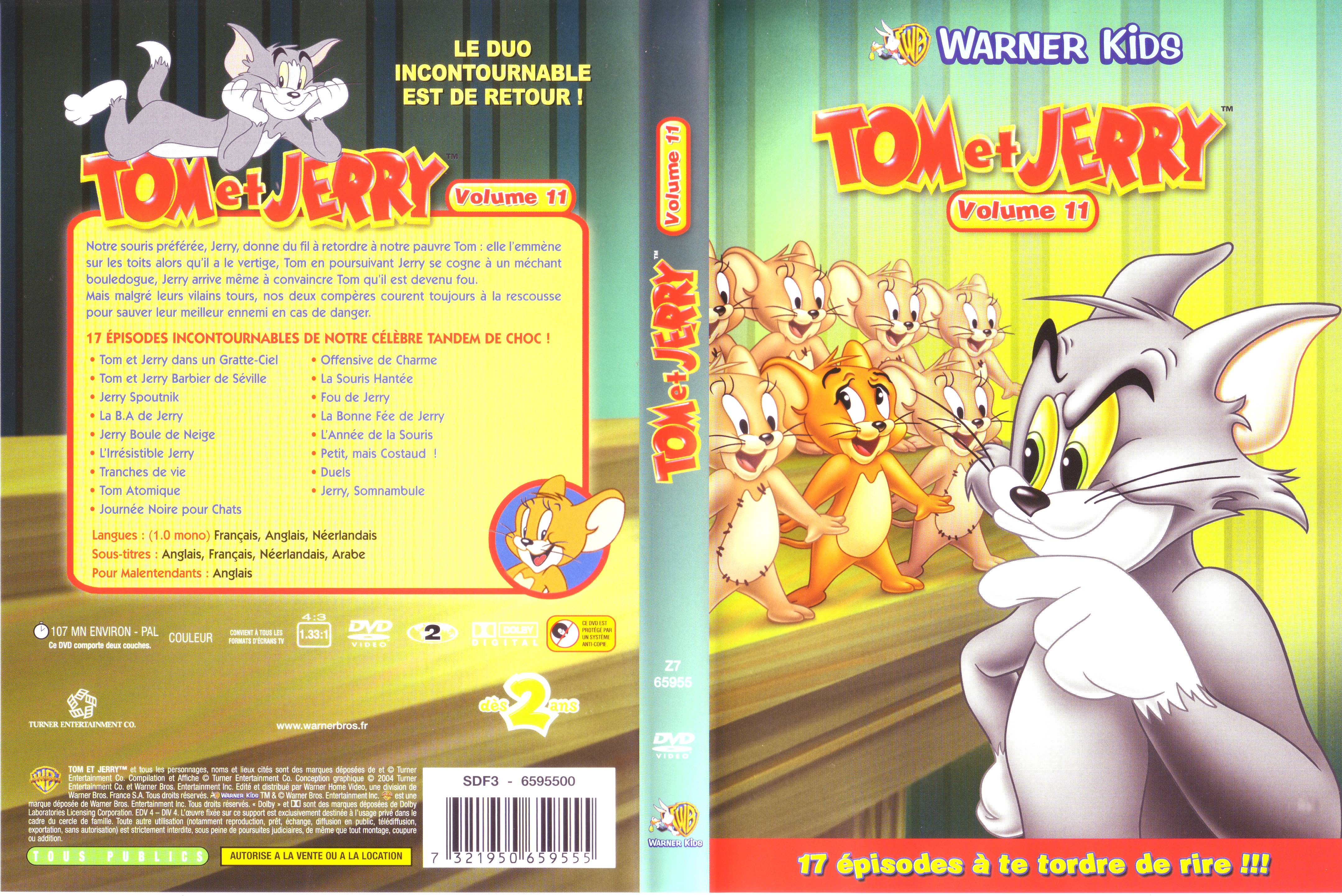 Jaquette DVD Tom et Jerry vol 11