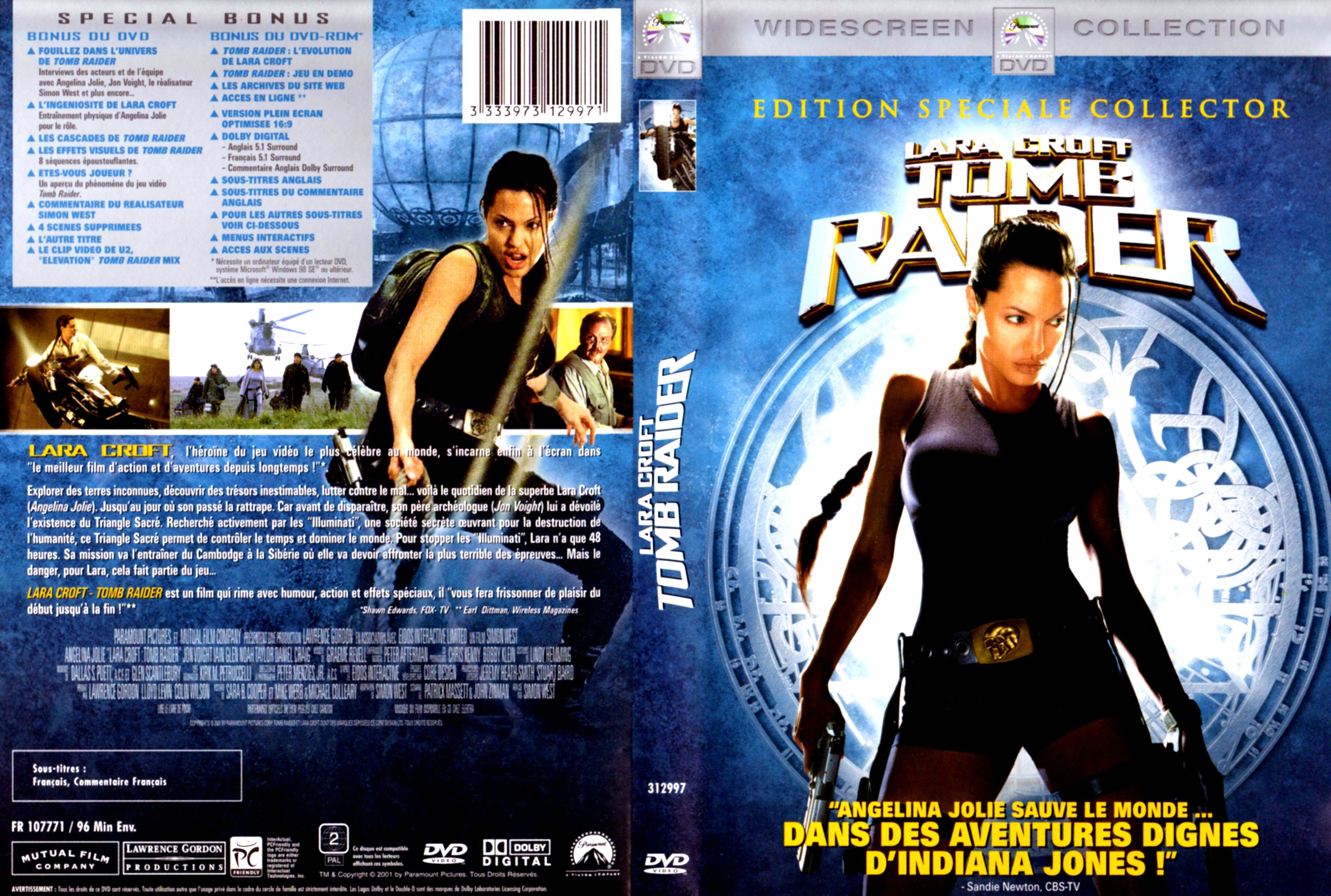 Jaquette DVD Tomb raider