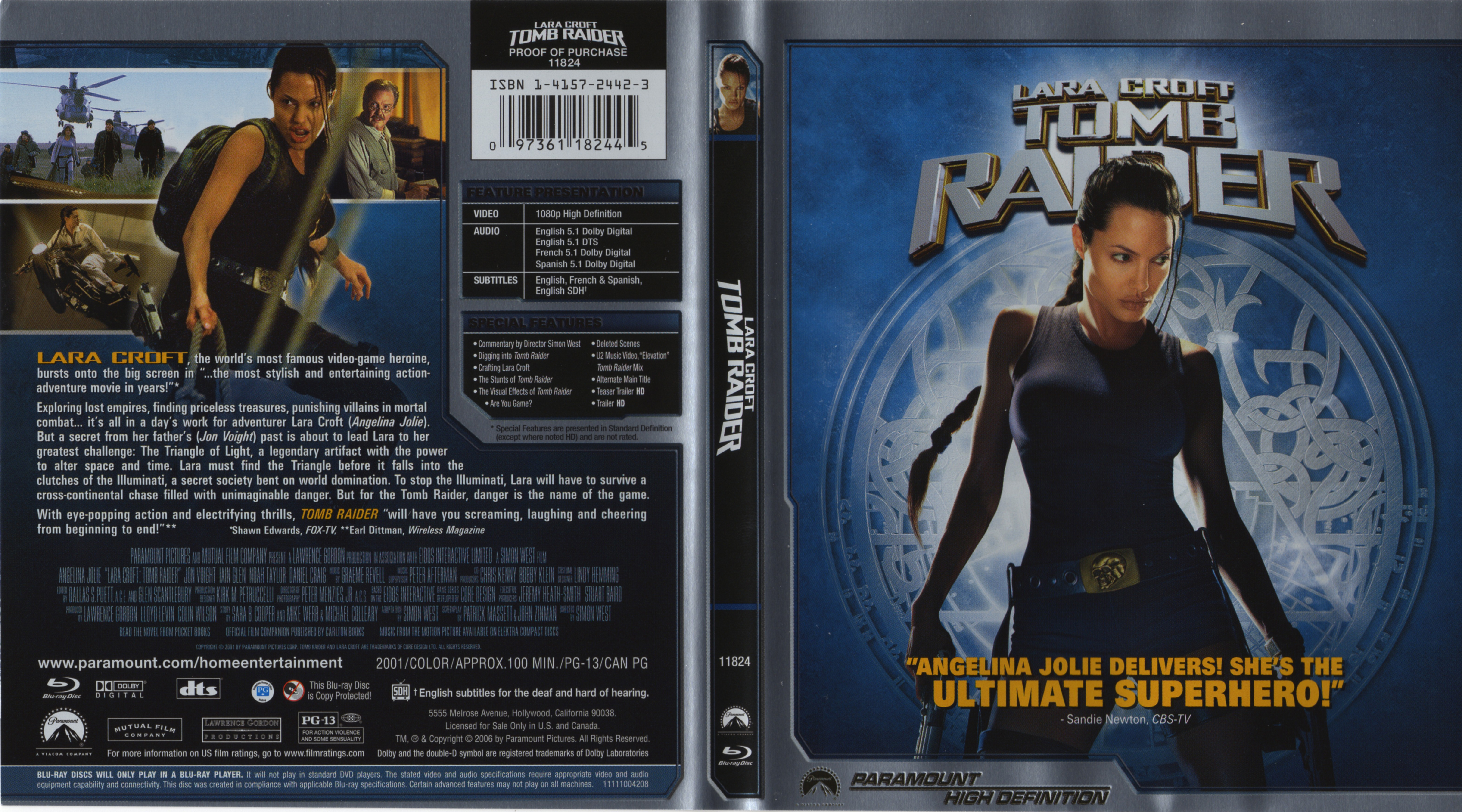Jaquette DVD Tomb raider (BLU-RAY)