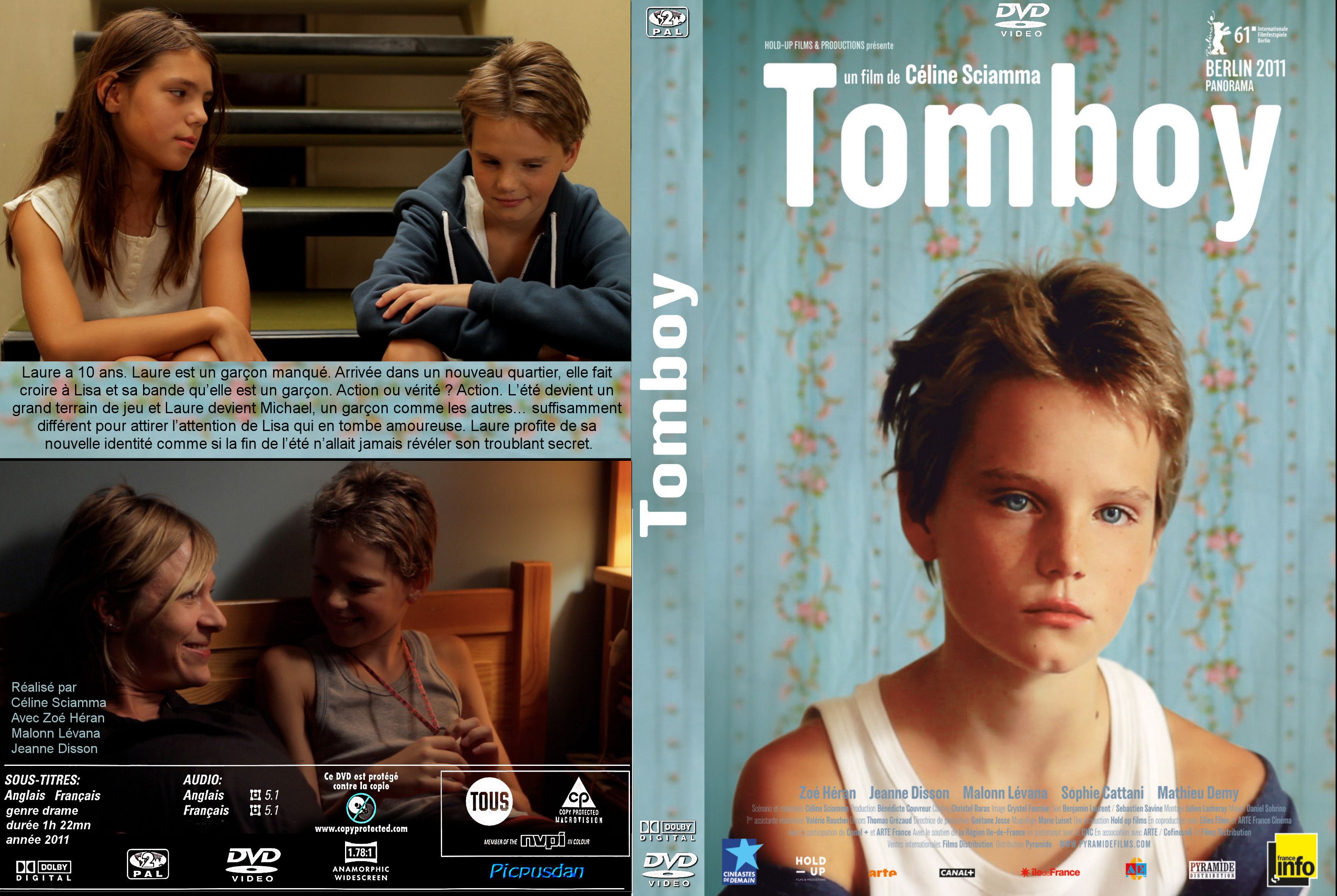 Jaquette DVD Tomboy (2011) custom