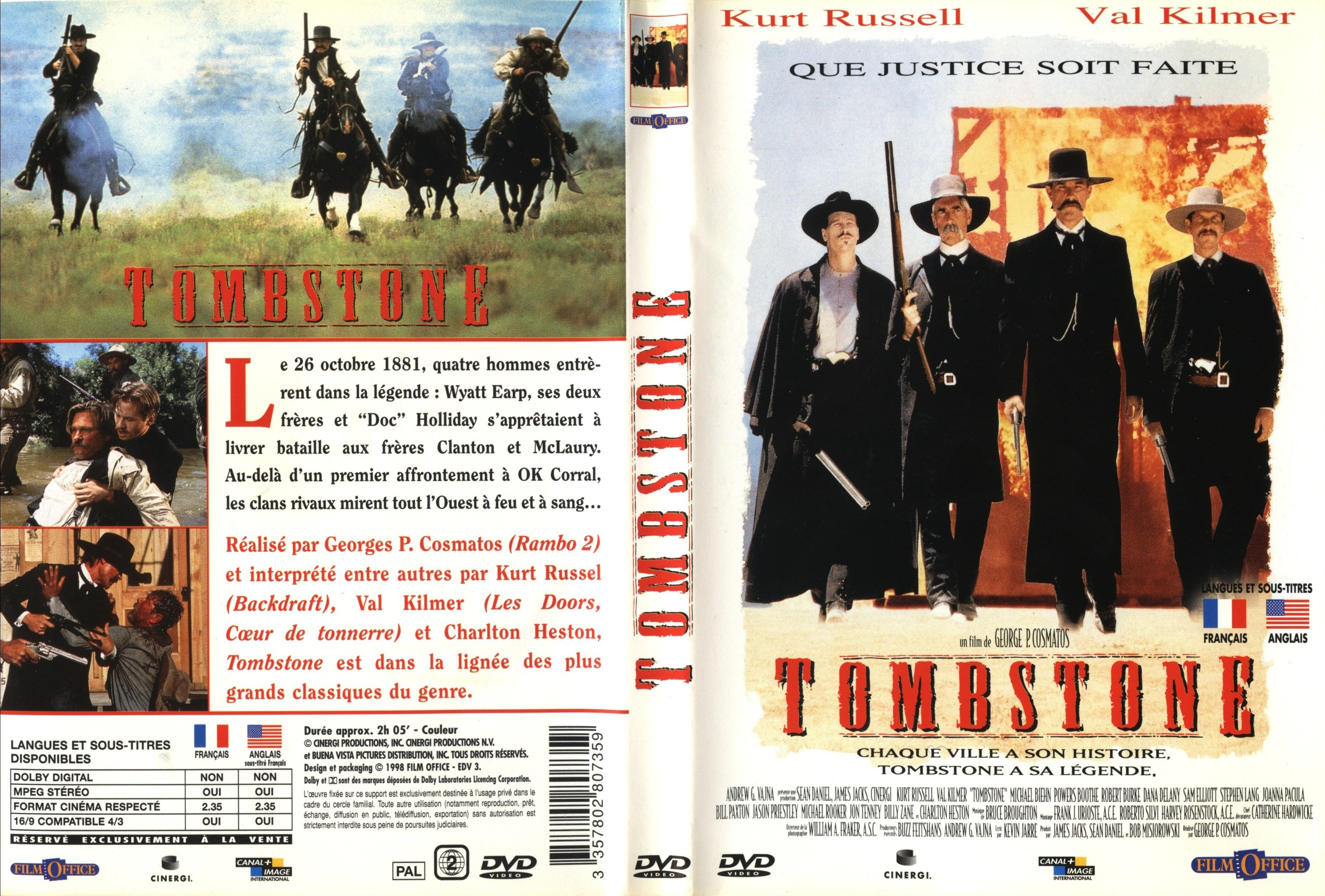 Jaquette DVD Tombstone