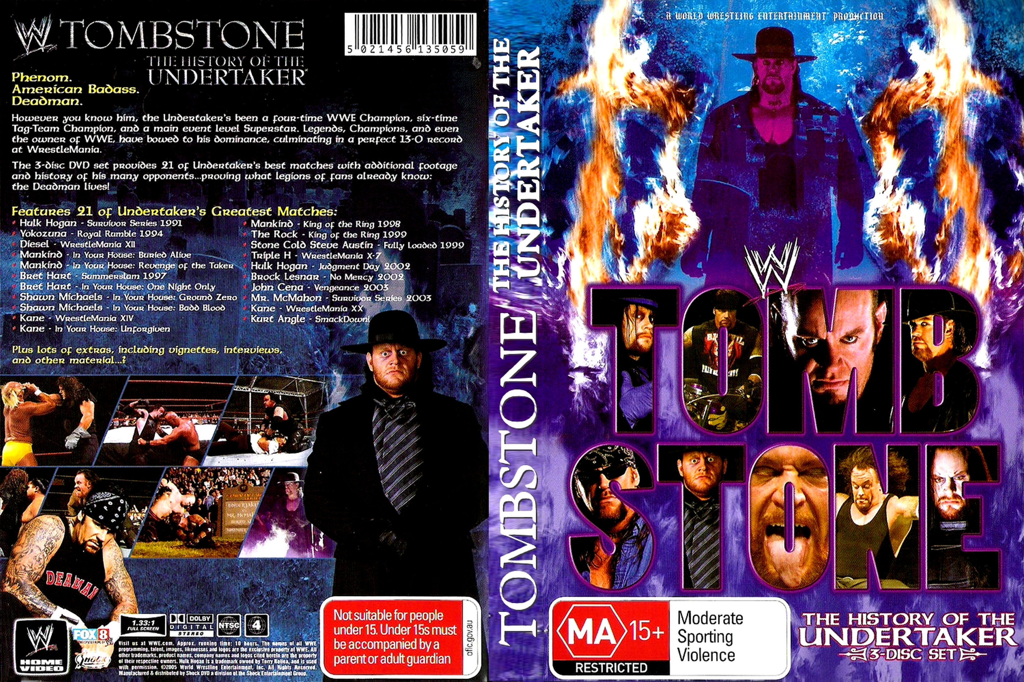 Jaquette DVD Tombstone The history of the Undertaker
